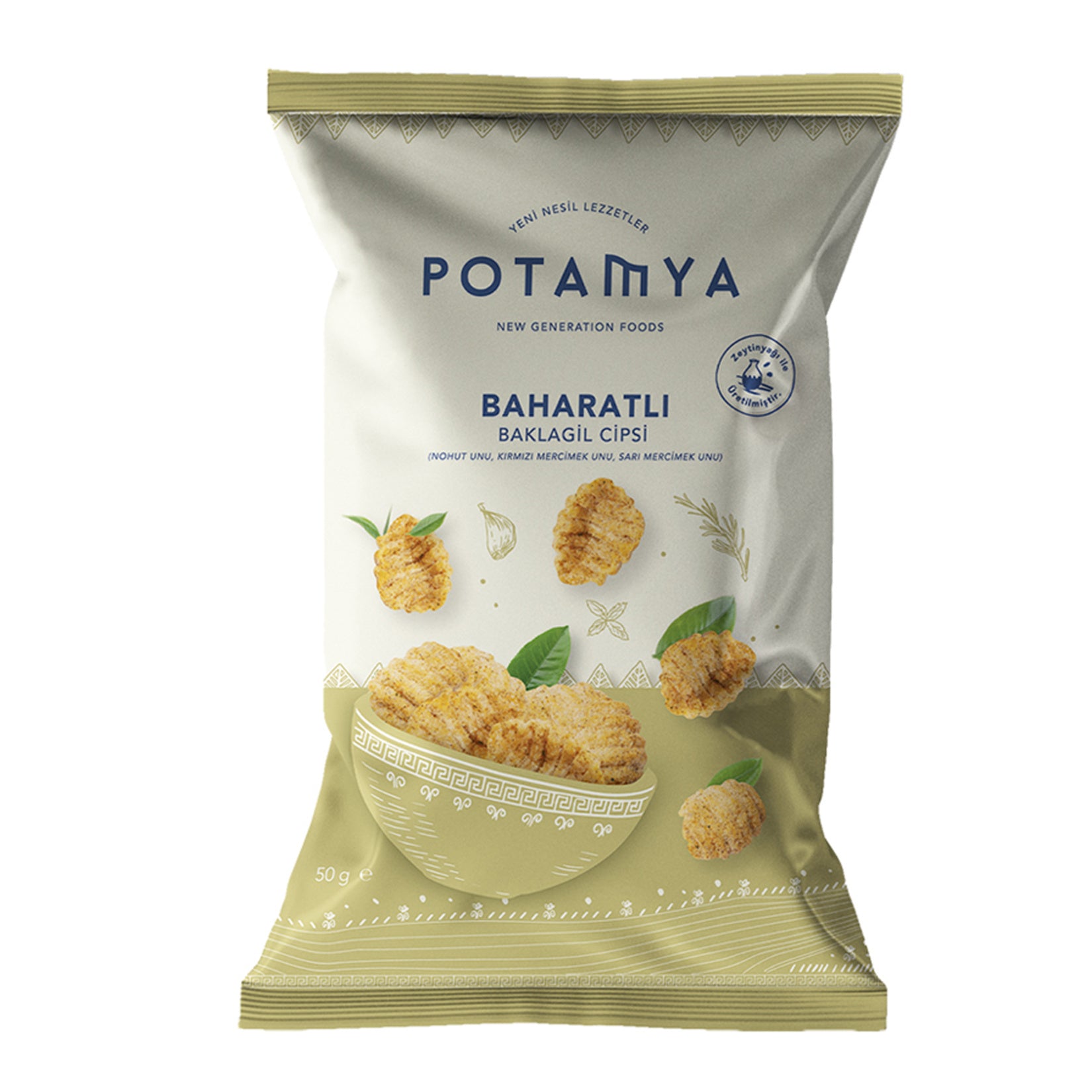 Potamya Baharatlı Baklagil Cipsi 50 G