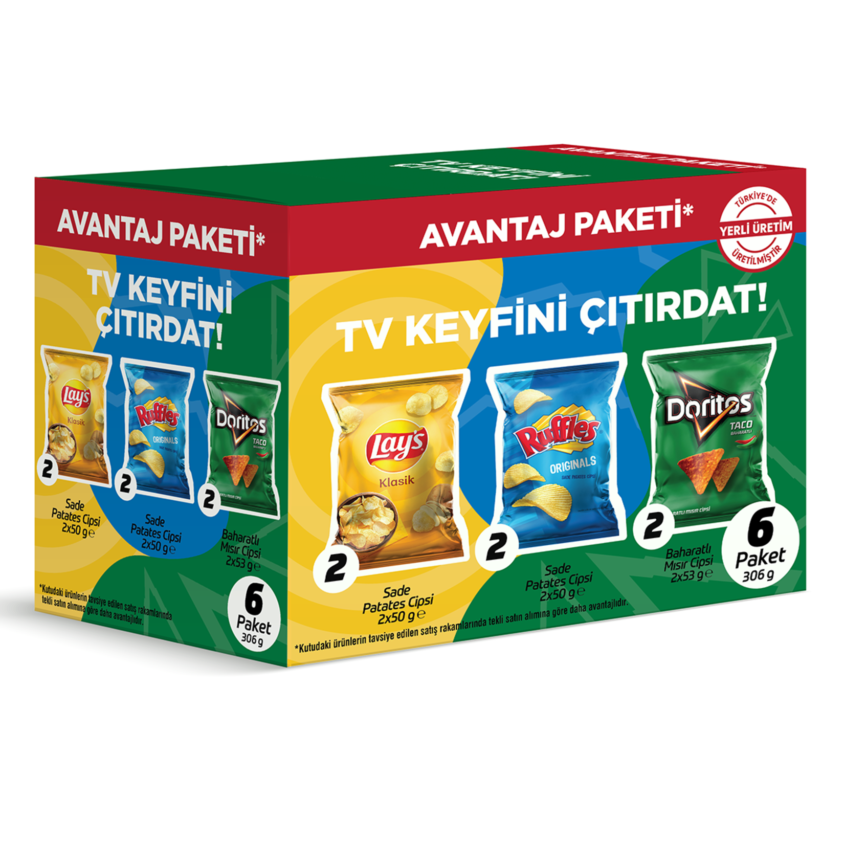 Lays Ruffles Doritos Avantaj Paketi 306 G