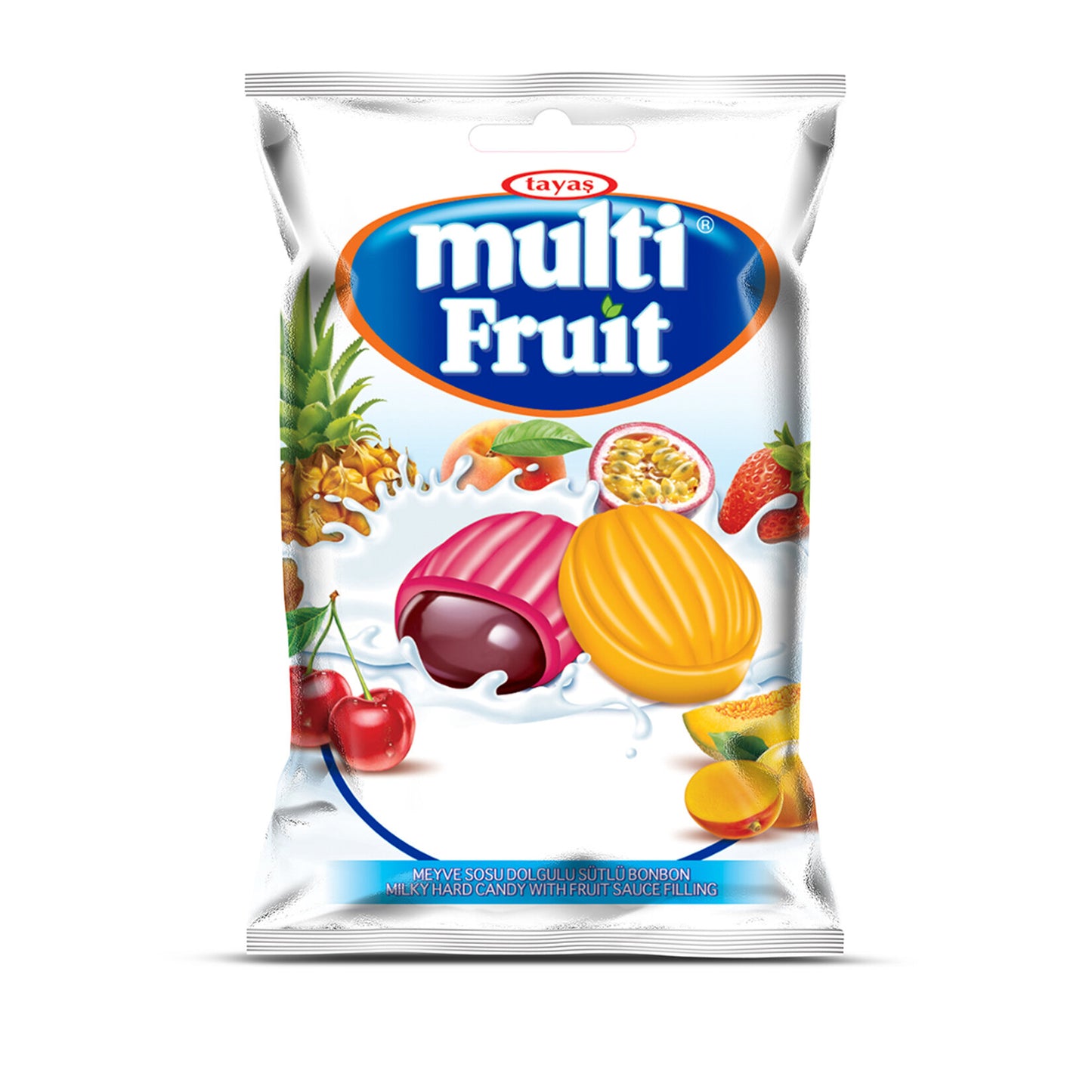 Tayaş Fruit Sauce Filled Milk Bonbon (Meyve Sosu Dolgulu Sütlü Bonbon) 350 G