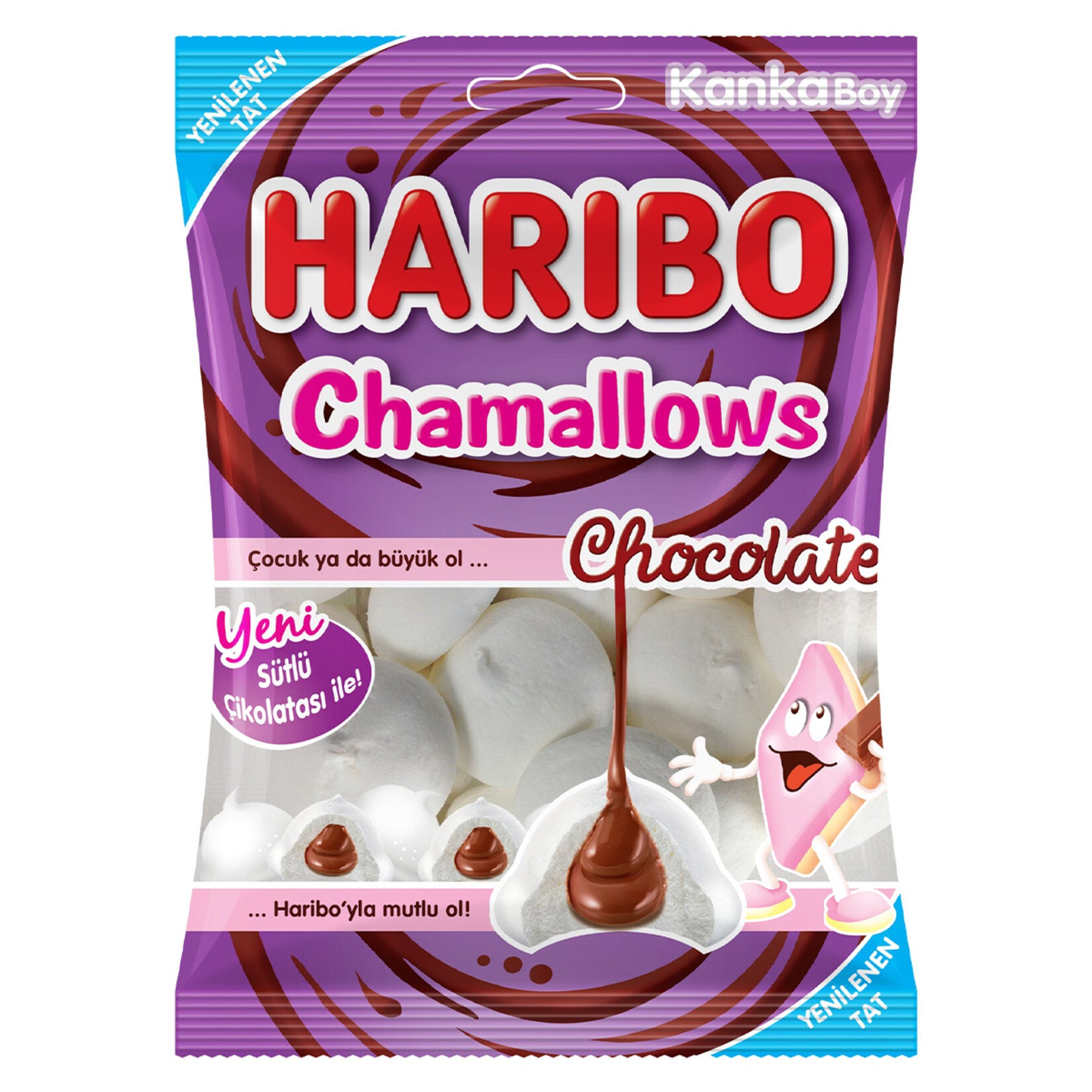 Haribo Chamallows Chocolate Filled Marshmallows 62 G (Çikolata Dolgulu)