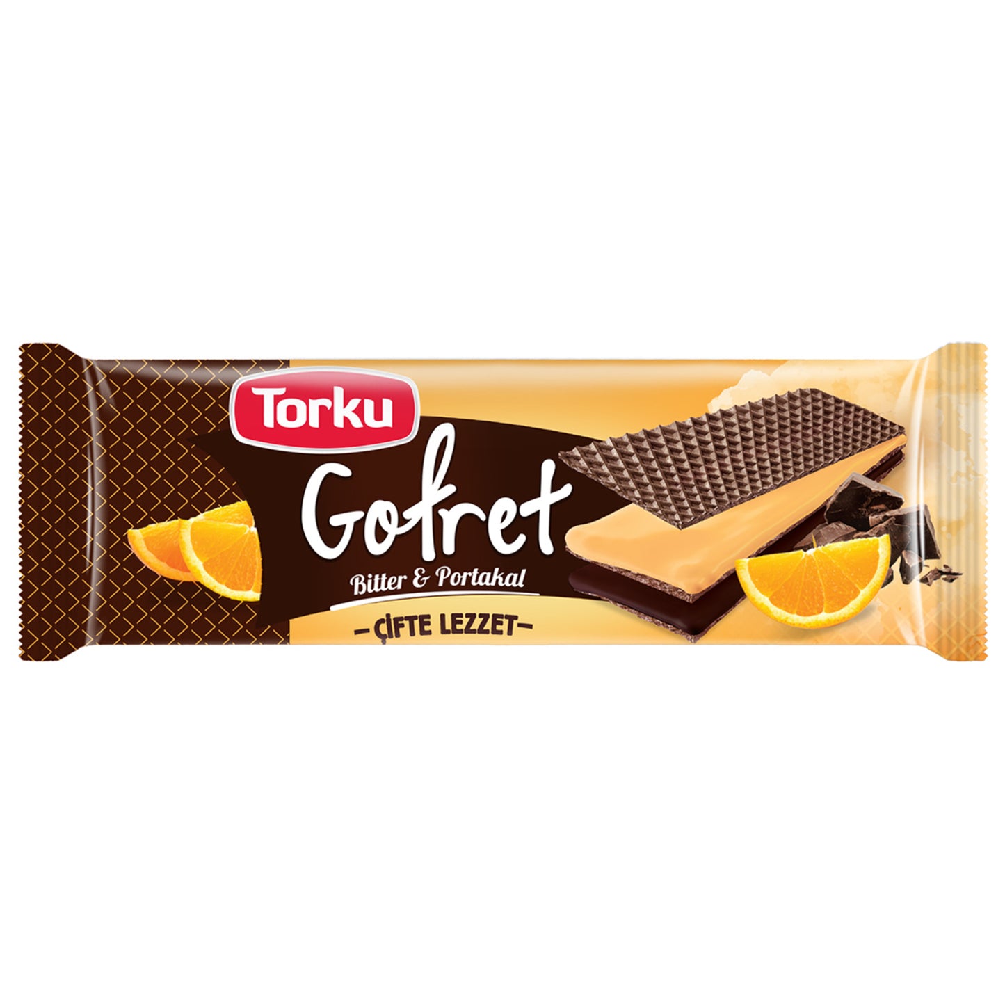 Torku Portakal&Çikolata Kremal Kakaolu Gofret 142 G