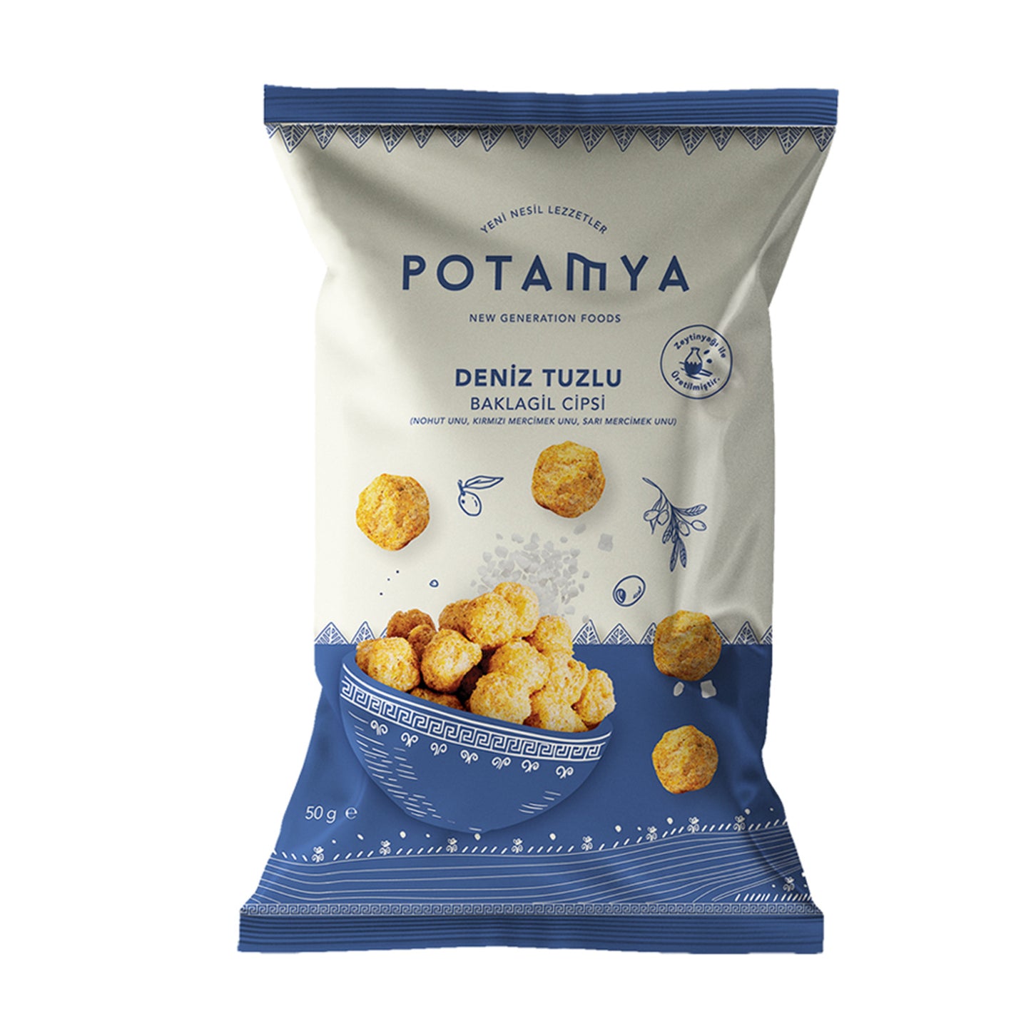 Potamya Deniz Tuzlu Baklagil Cipsi 50 G