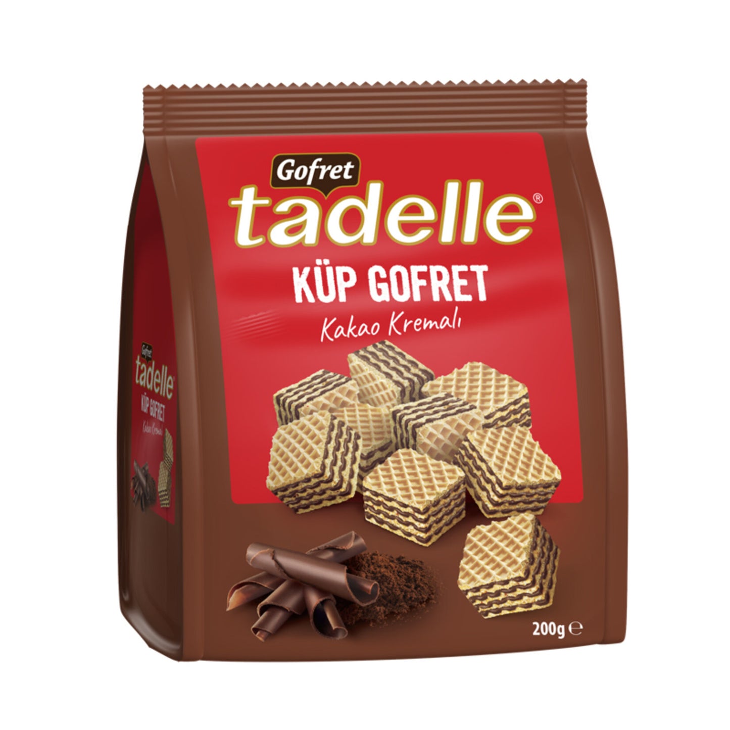Tadelle Cube Wafer with Cocoa Cream (Küp Gofret Kakao Kremalı) 200 G
