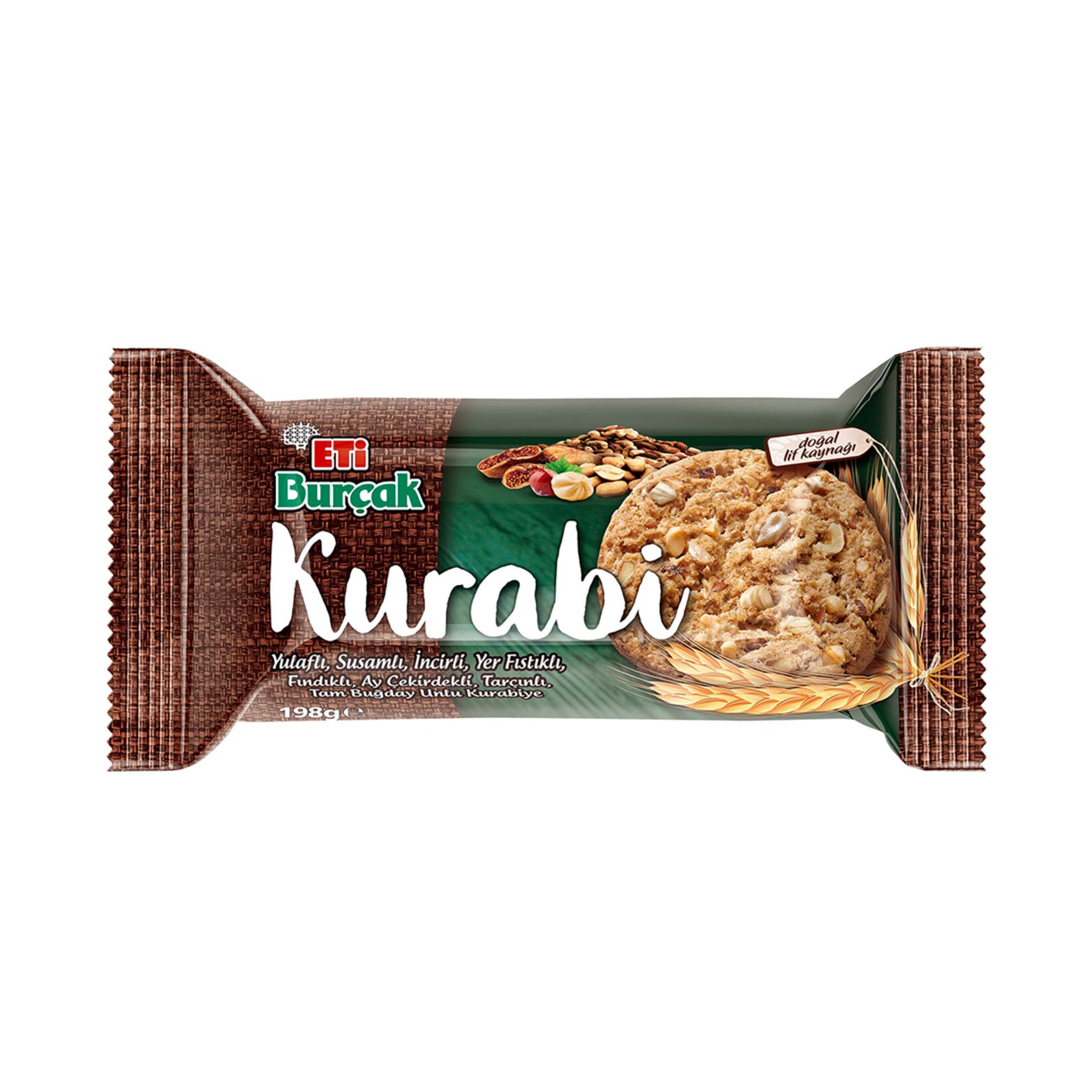 Eti Burçak Oat and Hazelnut Cookie (Burçak Kurabi Yulaflı Fındıklı Kurabiye) 198 G