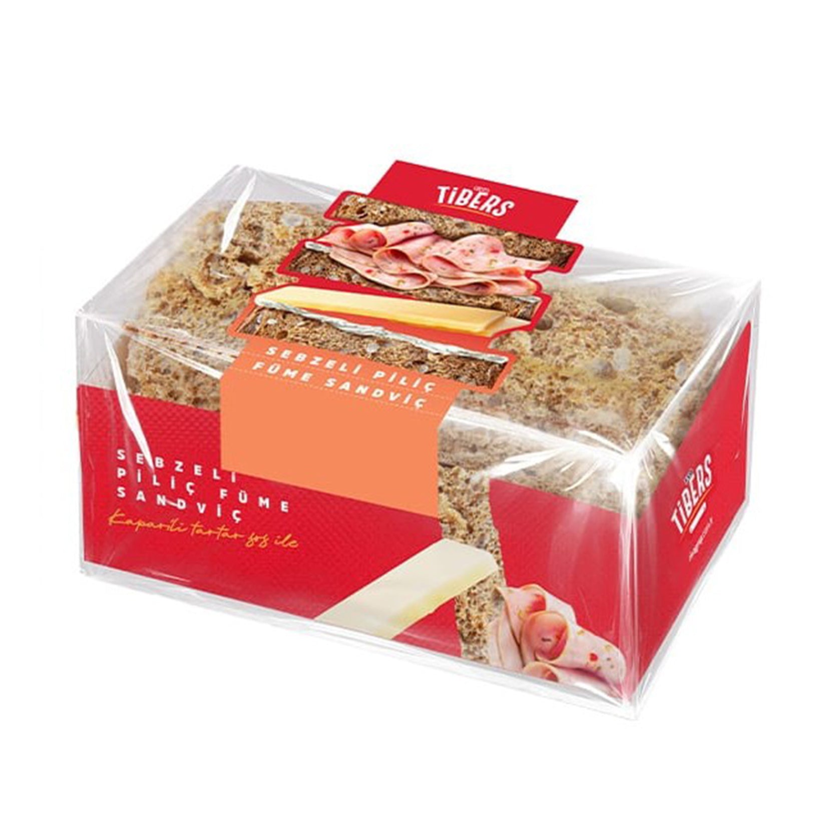 Riva Tibers Smoked Chicken Sandwich with Vegetables (Sebzeli Piliç Füme Sandviç) 120g