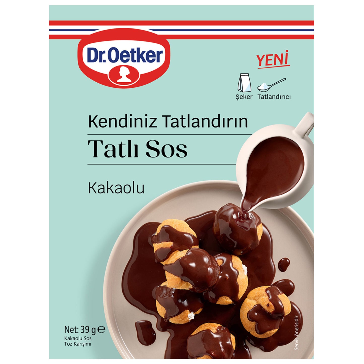 Dr.Oetker Sweet Sauce Cocoa (Dr.Oetker Kendiniz Tatlandırın Tatlı Sos Kakaolu) 39g