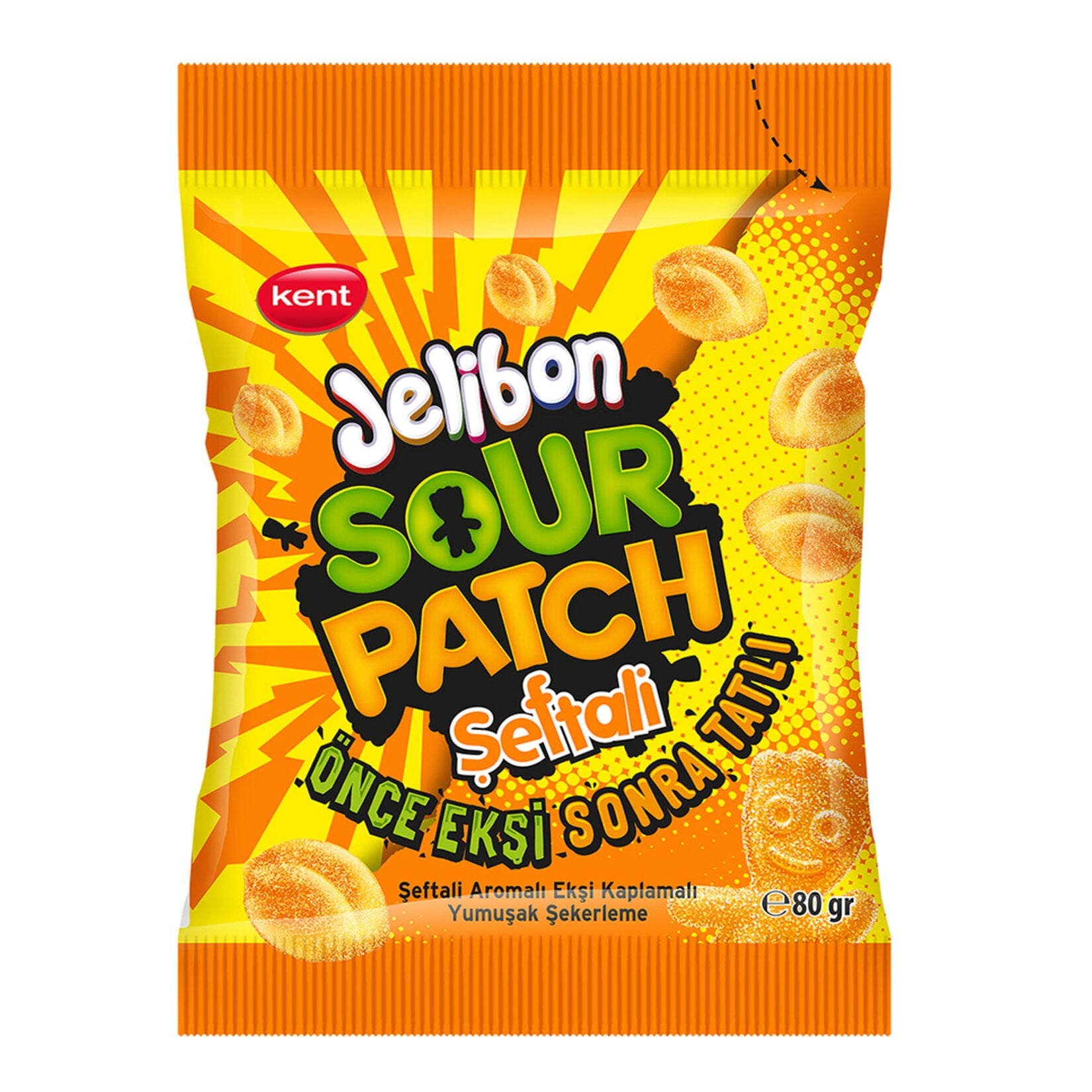 Kent Sourpatch Peach Gummies 80g