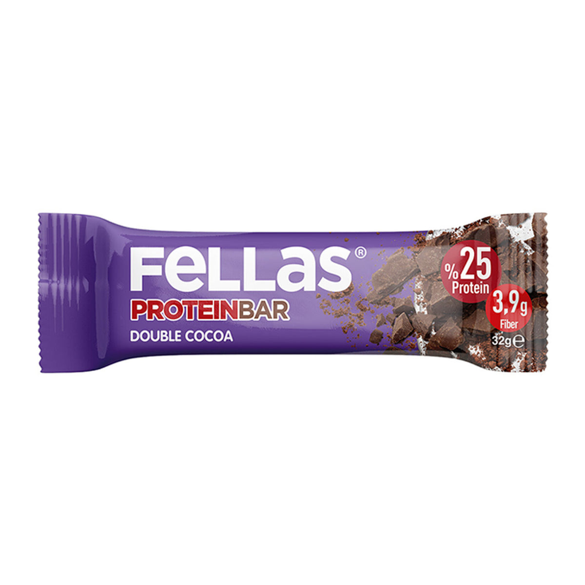 Fellas Optimum Double Chocolate Protein Bar 32g