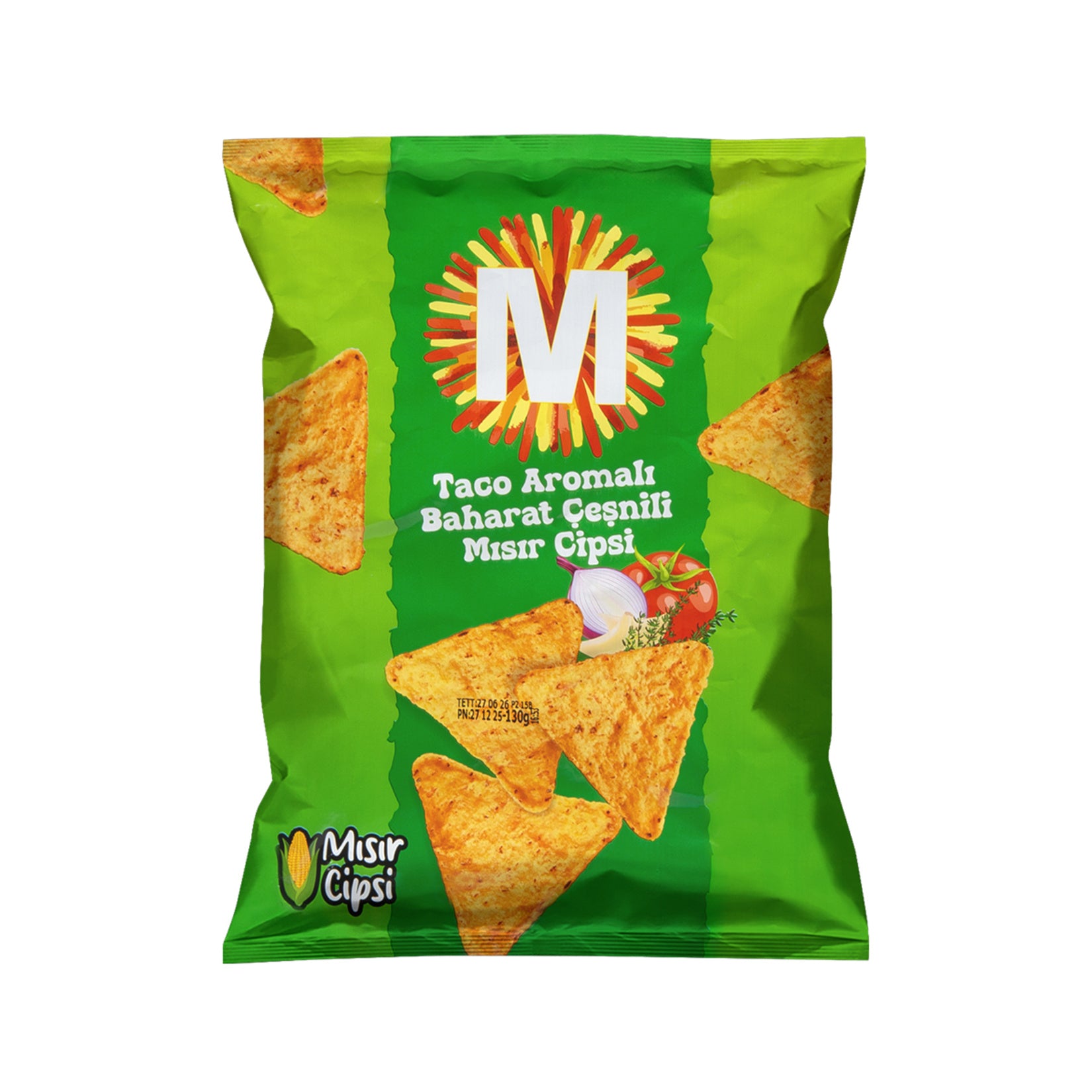 Migros Taco Flavored Seasoned Corn Chips 130 G