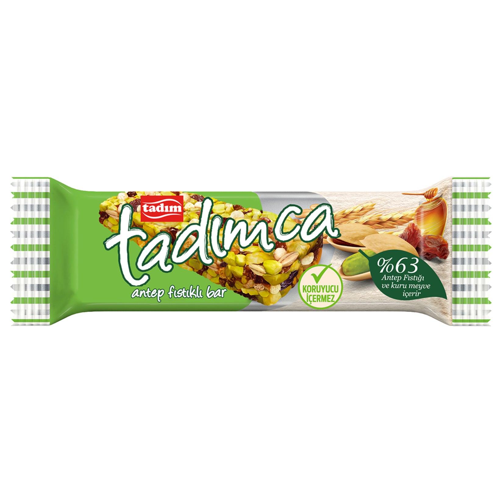 Tadım Nut Bar with Pistachio (Kuruyemiş Bar Antep Fıstıklı) 30 G