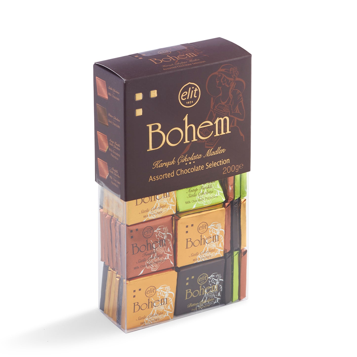 Elit Bohem Lidded Acetate Box (Kapaklı Asetat Kutu) 200 G