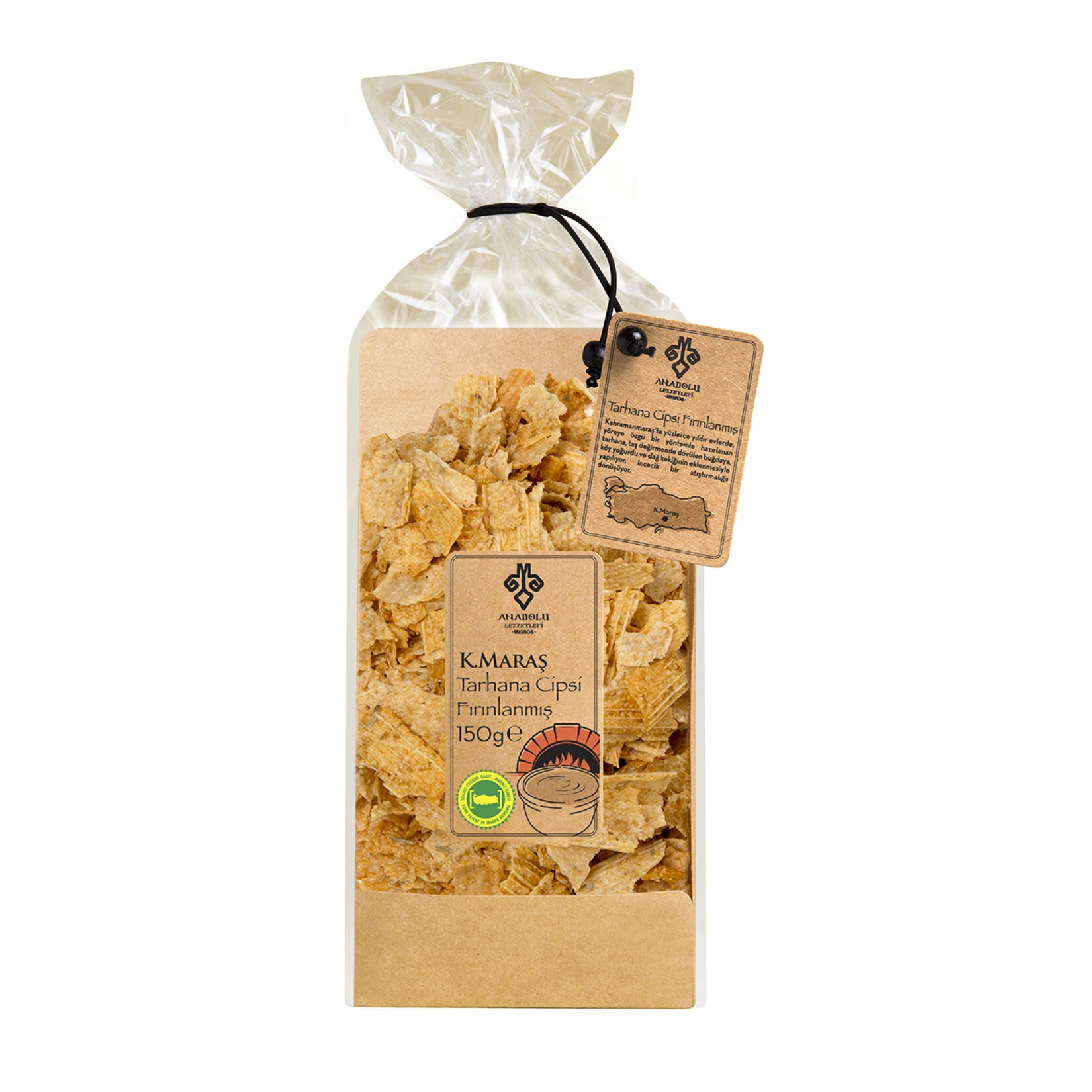 Anadolu Lezzetleri Baked Tarhana Chips (Kahramanmaraş Fırınlanmış Tarhana Cipsi) 150 G