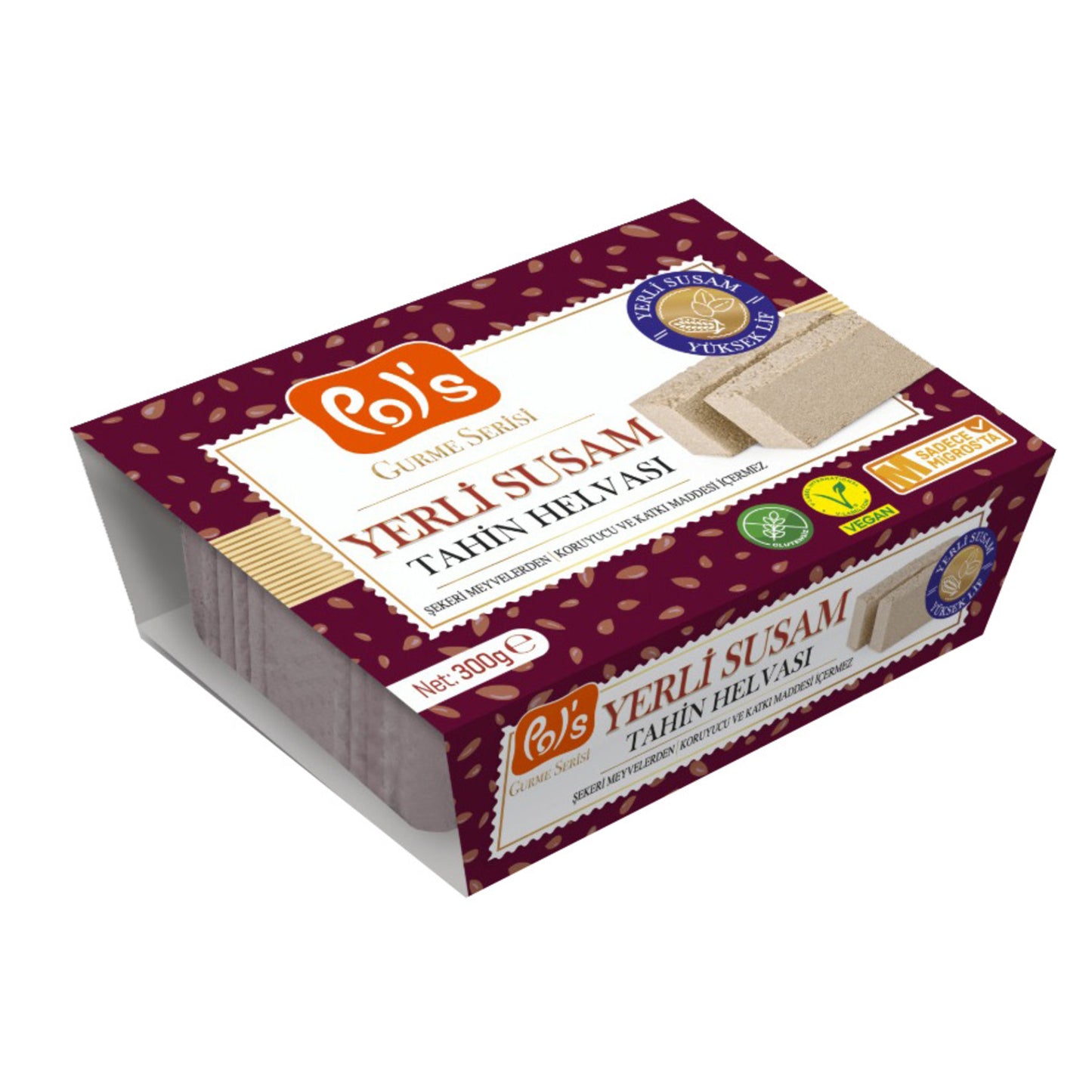Pol's Gurme Serisi Yerli Susam Tahin Helvası 300 G