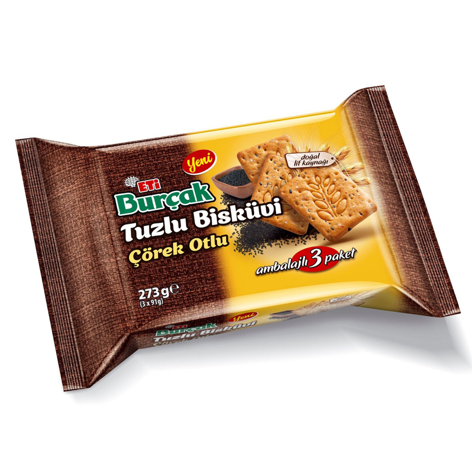 Eti Burçak Savory Biscuit with Dill 3 x 91g