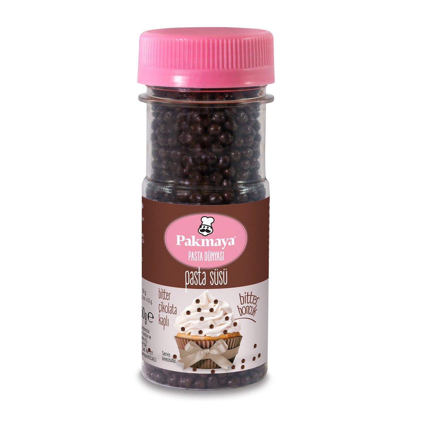 Pakmaya Dark Chocolate Coated Rice Crisps (Bitter Çikolata Kaplı Pirinç Patlağı) 50g