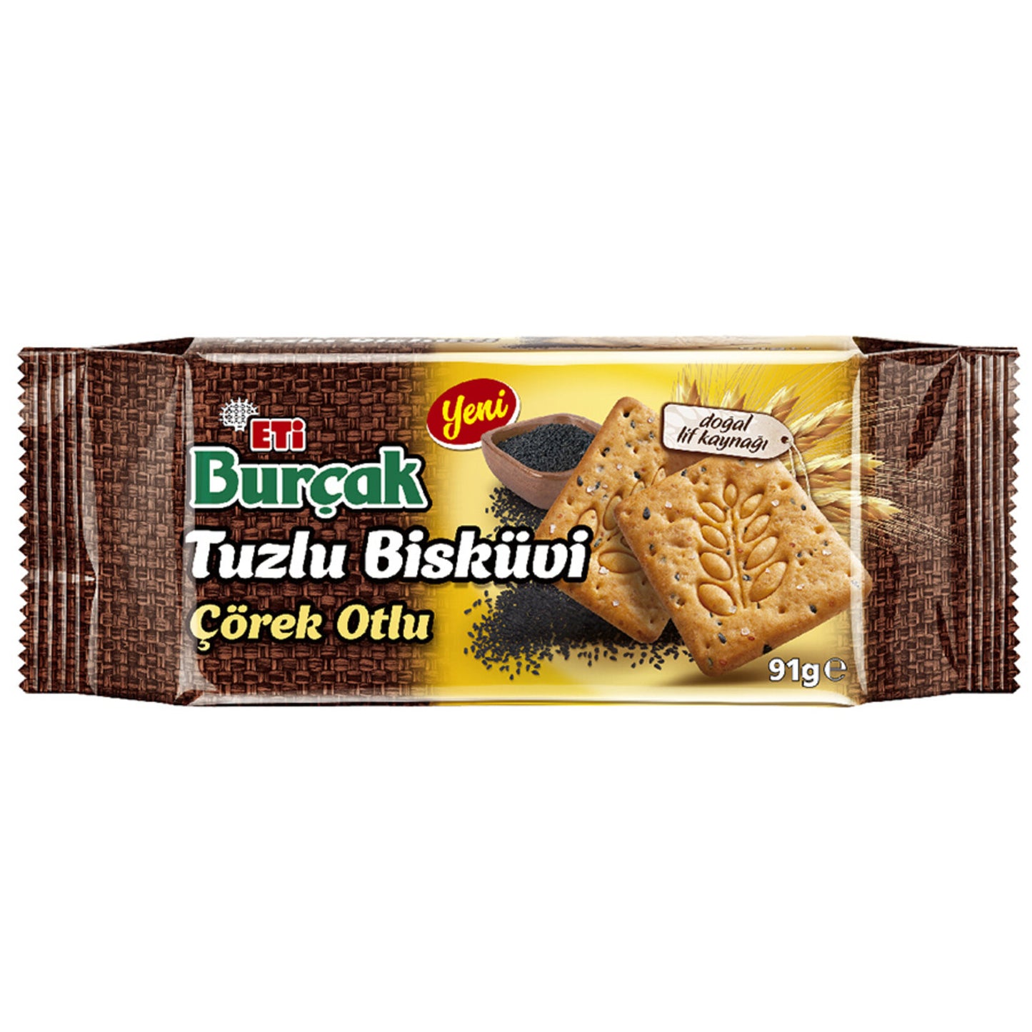 Eti Burçak Savory Biscuit with Dill (Burçak Tuzlu Çörek Otlu Bisküvi) 91 G