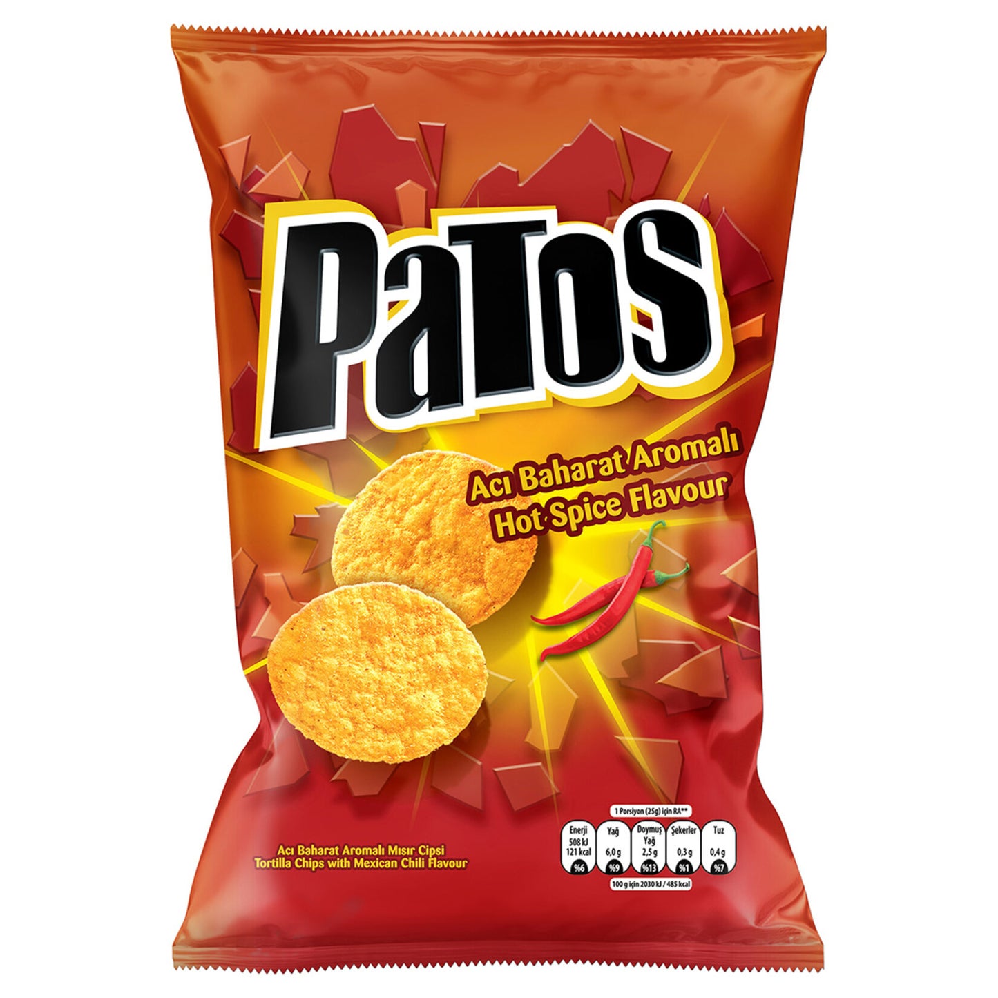 Patos Spicy Flavored Corn Chips 135g