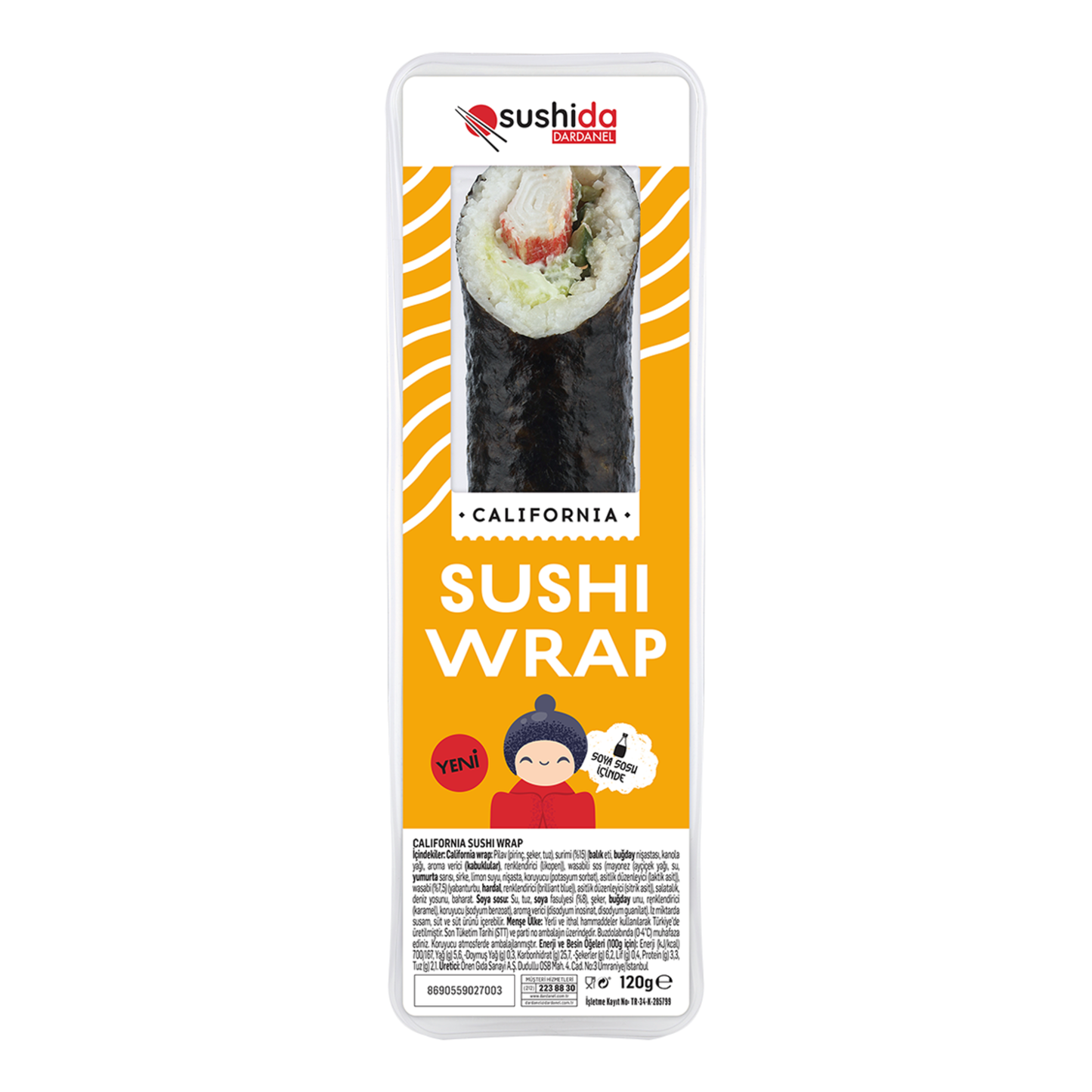 Sushida California Wrap (California Wrap) 120g