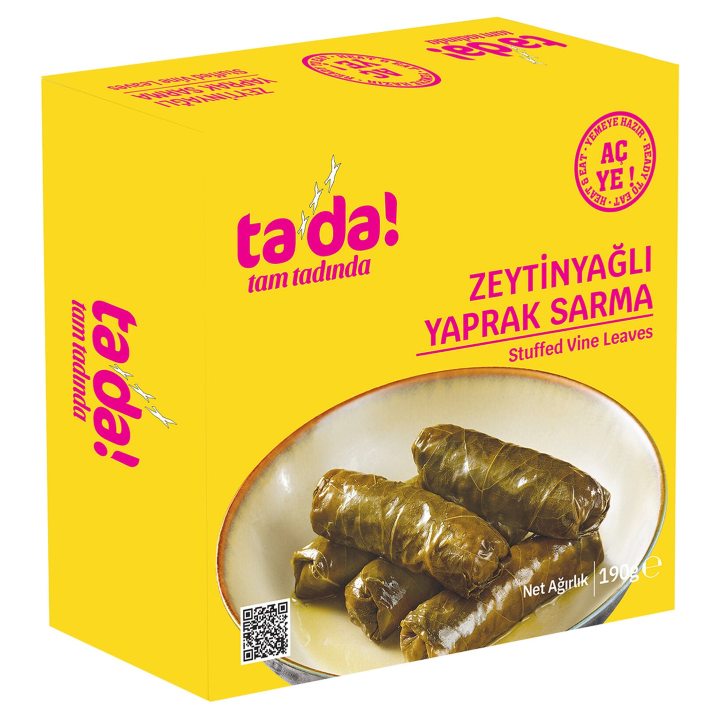 Tada Olive Oil Stuffed Grape Leaves (Zeytinyağlı Yaprak Sarma) 190 G
