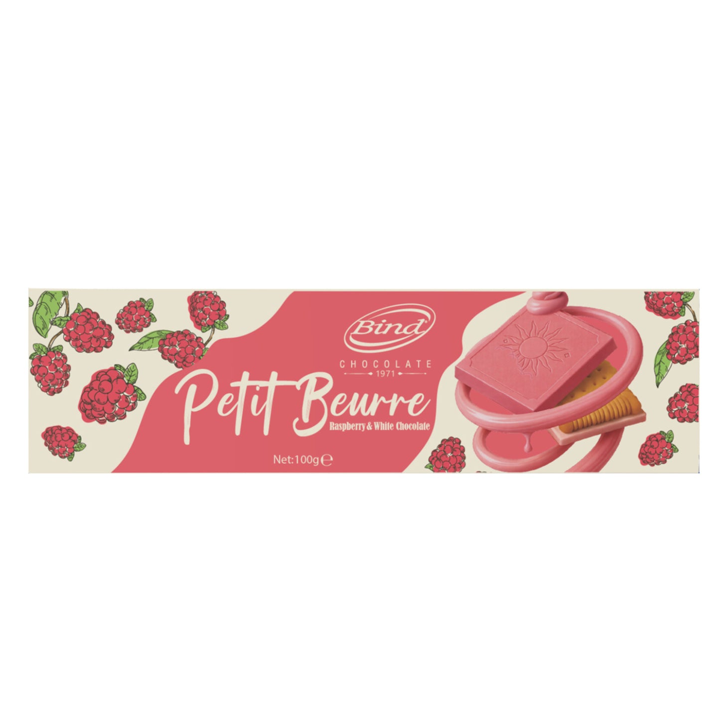 Bind Petit Beurre Raspberry Summer 100 G