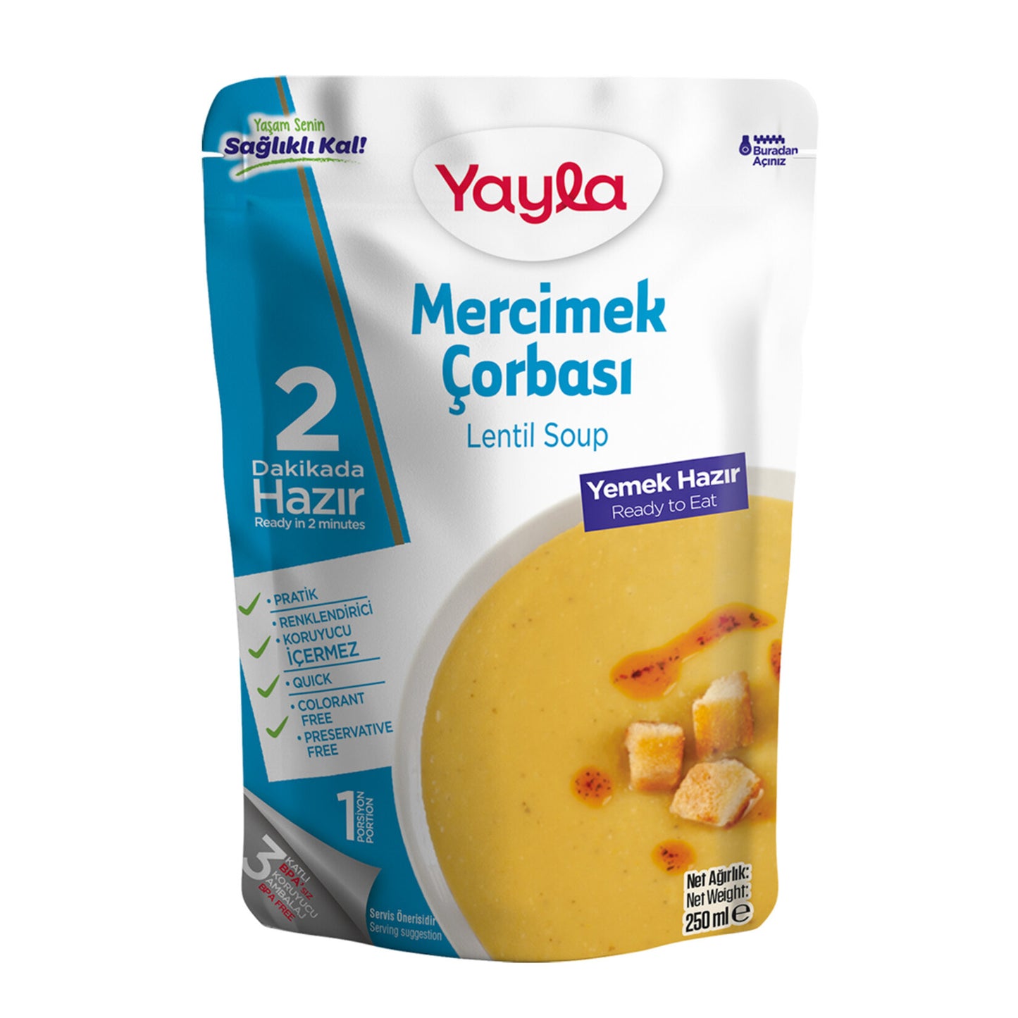 Yayla Lentil Soup (Mercimek Çorbası) 250g