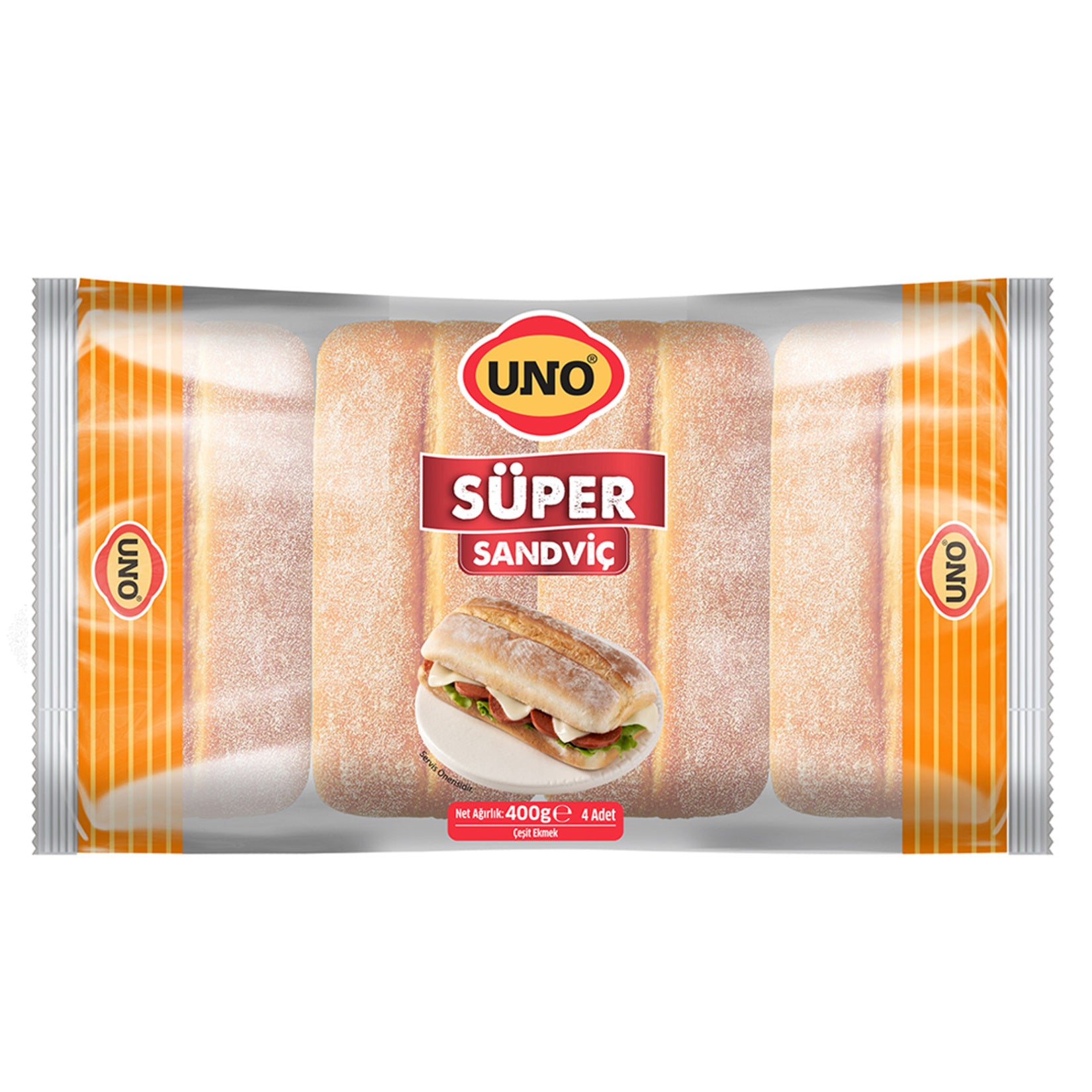 Uno Classic Super Sandwich (Süper Sandviç Klasik) 4 Pack 400g