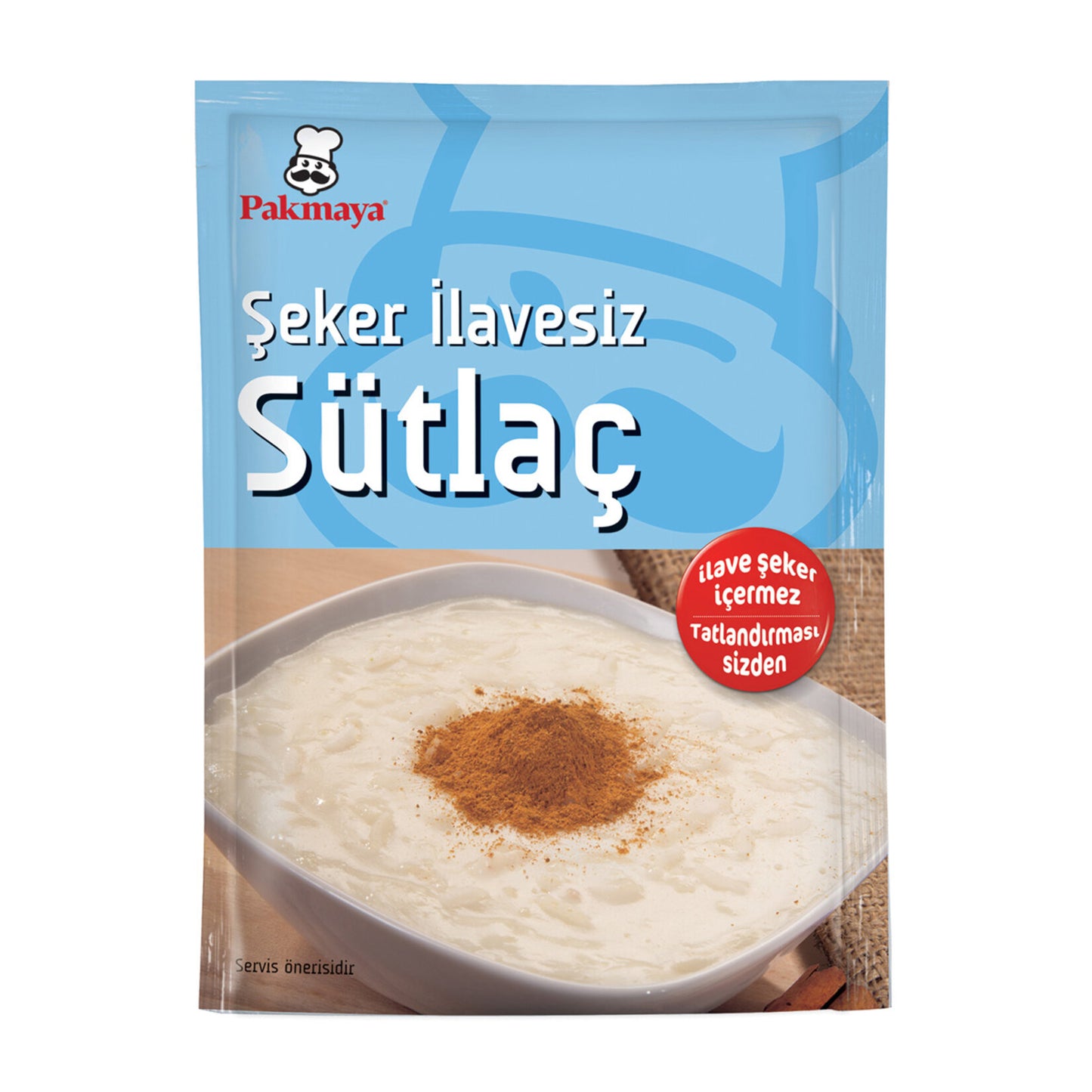 Pakmaya Sugar-Free Rice Pudding Powder Mix (Şeker İlavesiz Sütlaç Toz Karışımı) 54g