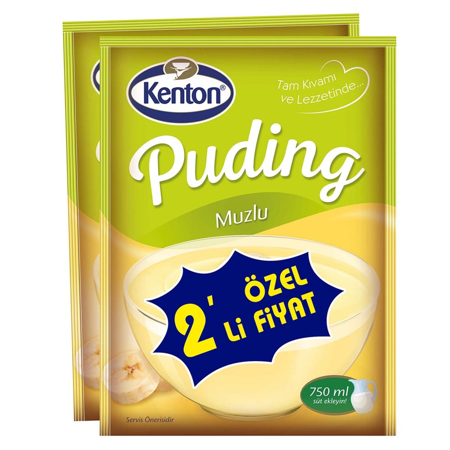 Kenton Banana Pudding (Muzlu Puding) 2 x 125g