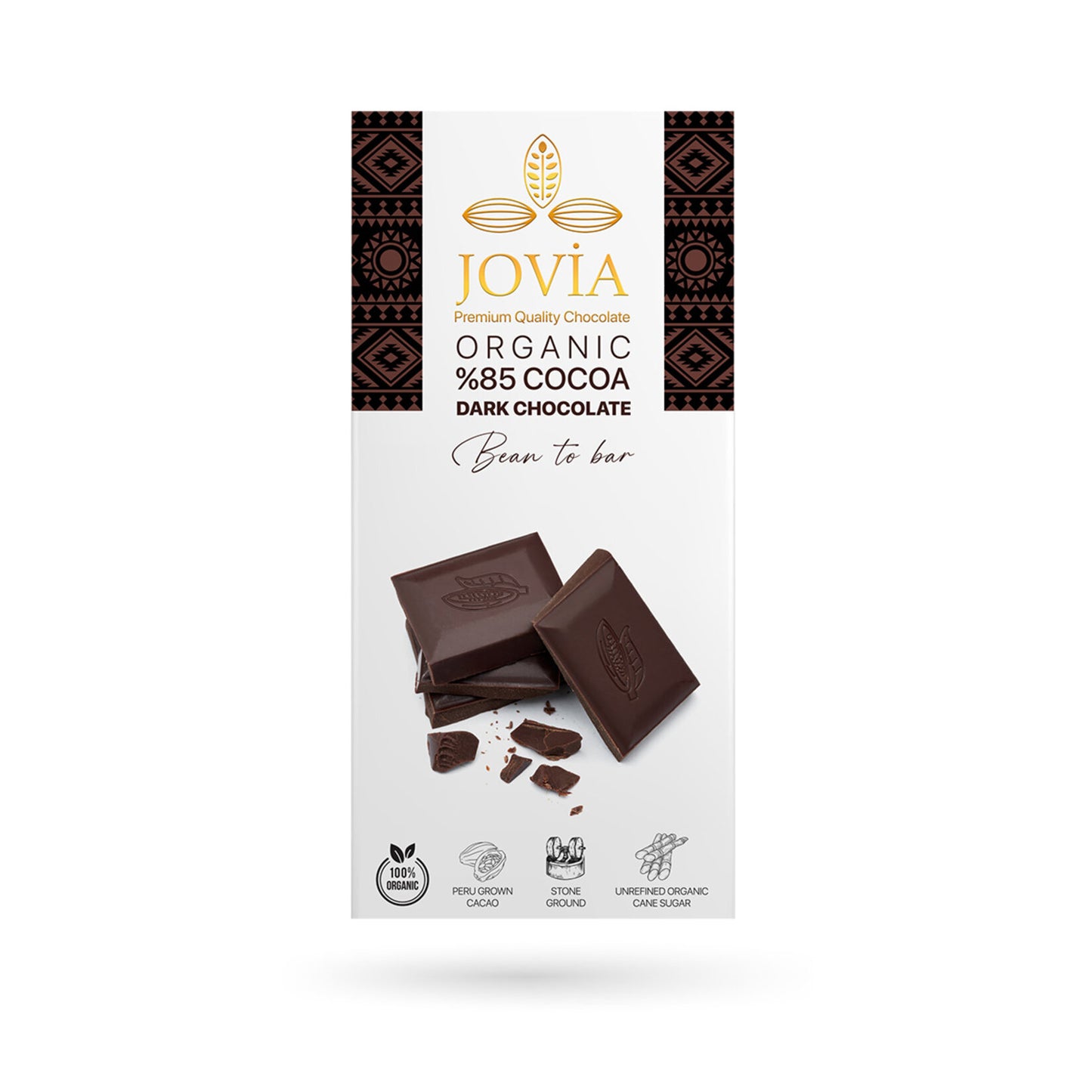 Jovia Organic 85% Cocoa Dark Chocolate (Organıc %85 Cocoa Dark Çikolata) 85 G