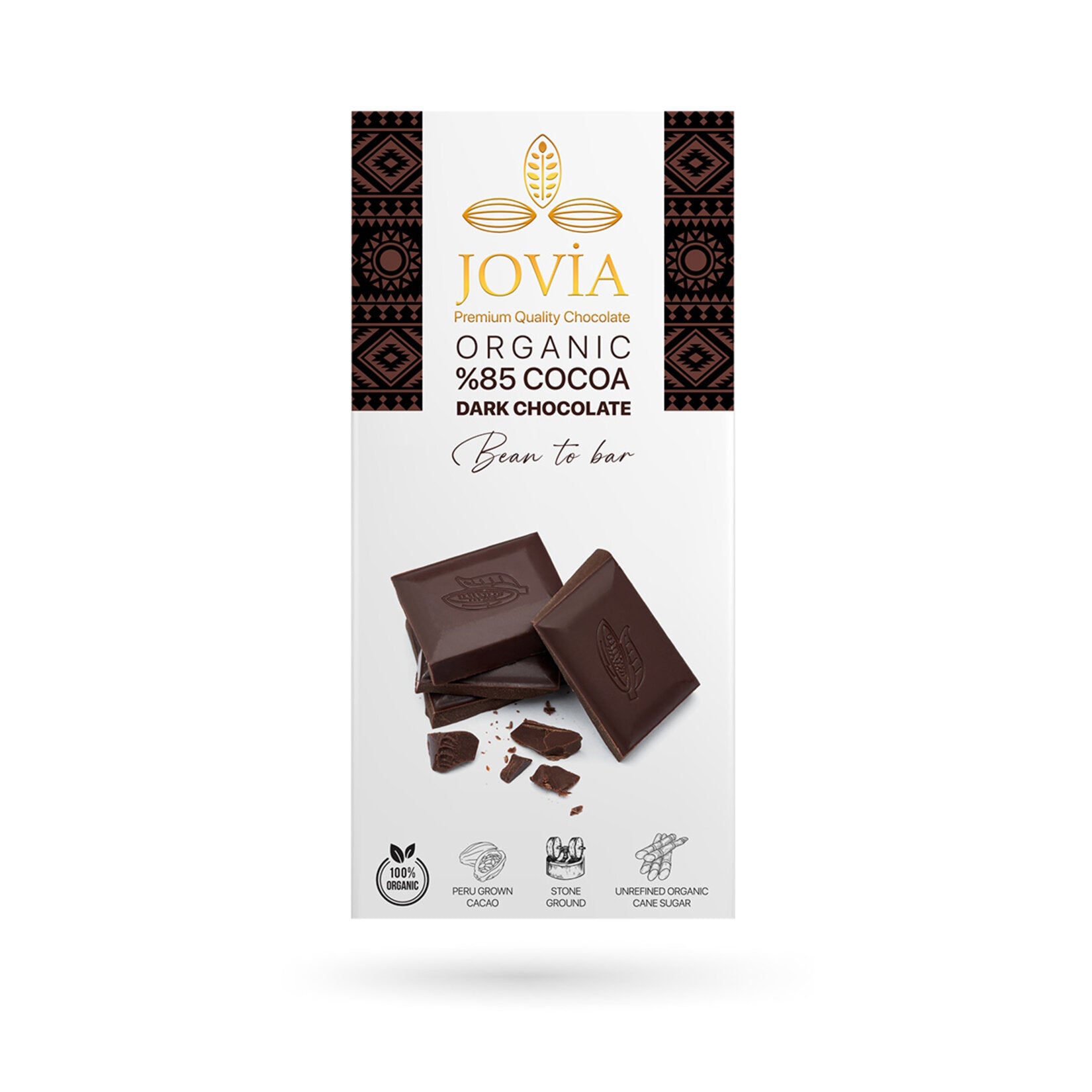 Jovia Organic 85% Cocoa Dark Chocolate (Organıc %85 Cocoa Dark Çikolata) 85 G