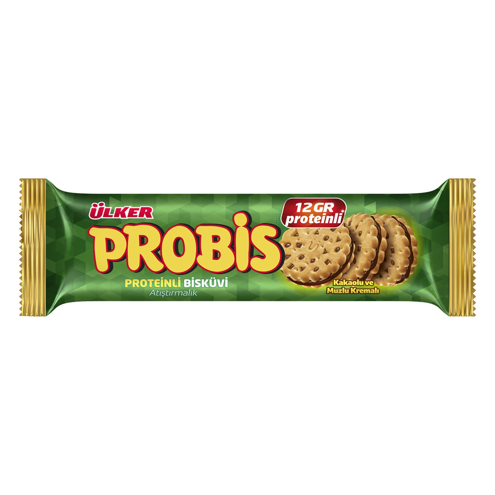 Ülker Probis Cocoa and Banana Protein Biscuit 75g