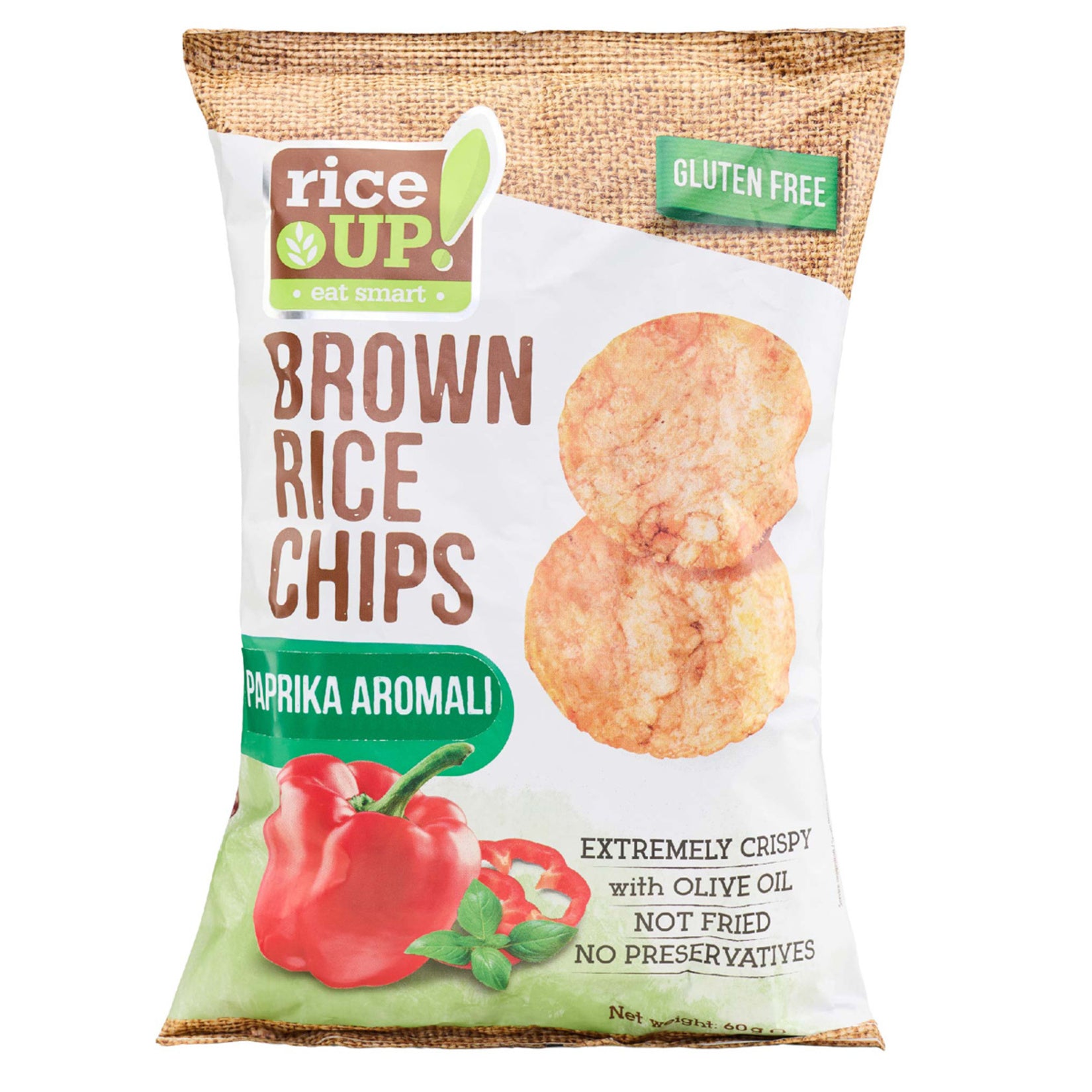 Rice Up Paprika Flavored Chips (Paprika Aromalı Cips) 60g