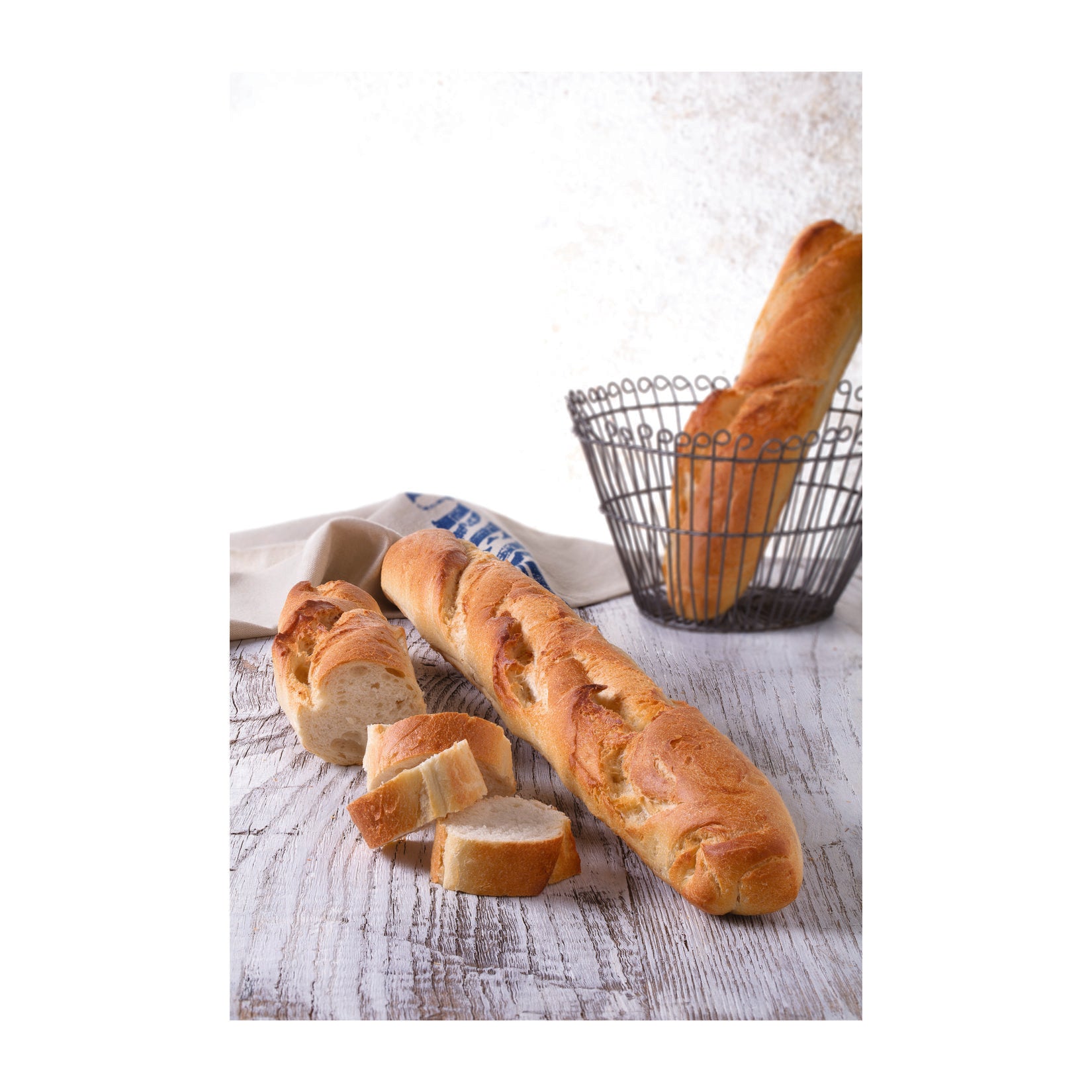 Plain Baguette Bread (Baget Ekmek)