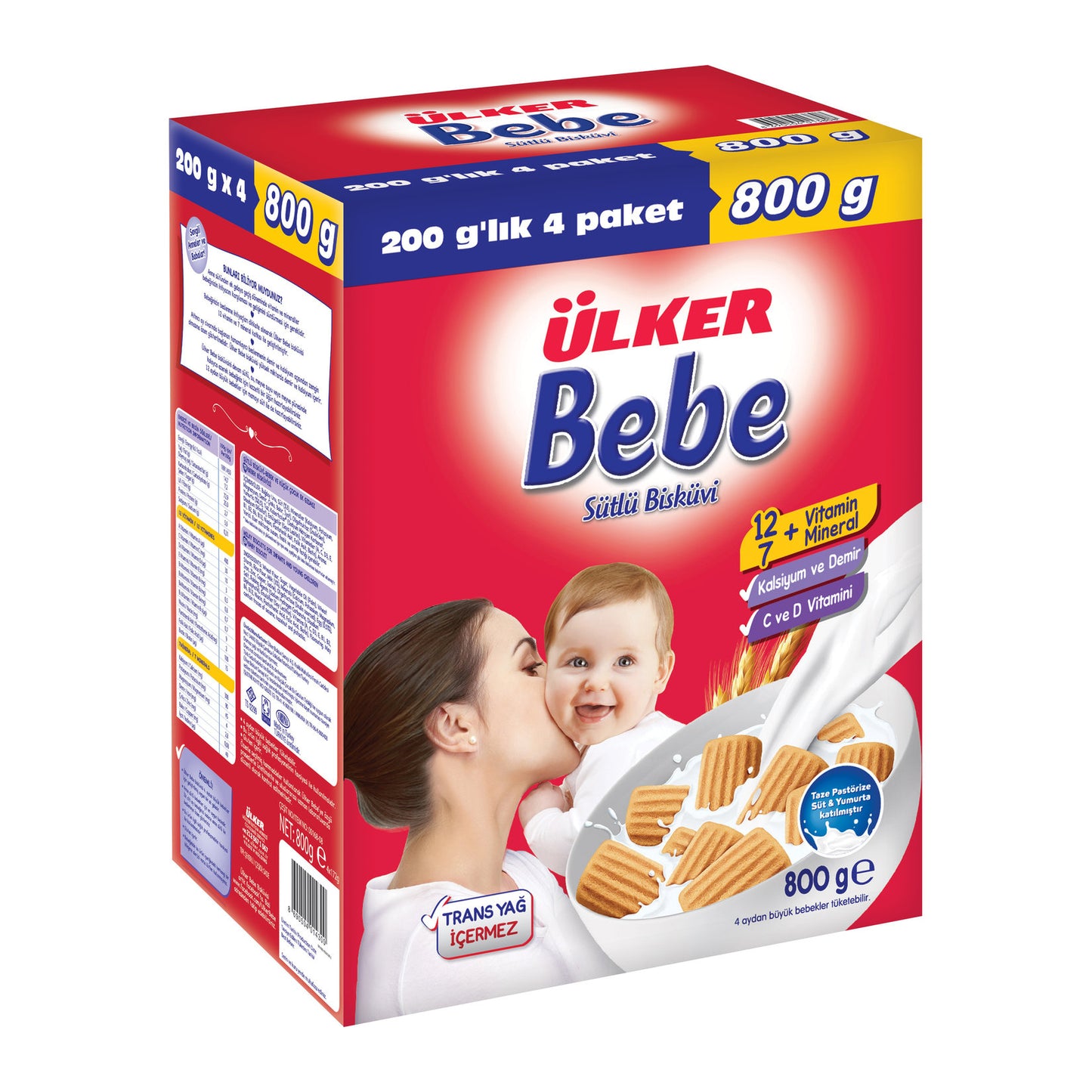 Ülker Baby Milk Biscuit (Bebe Sütlü Bisküvi) 800 G