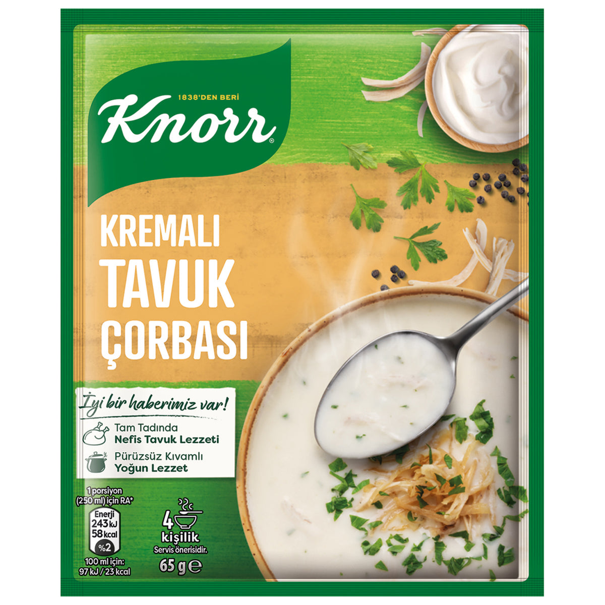 Knorr Creamy Chicken Soup (Kremalı Tavuk) 65g