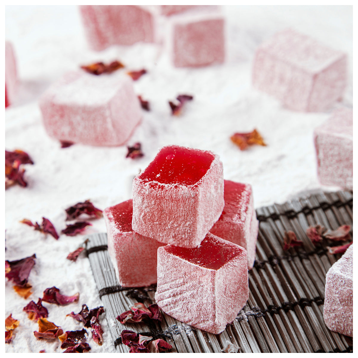 Rose Flavored Loose Turkish Delight (lokum) Kg