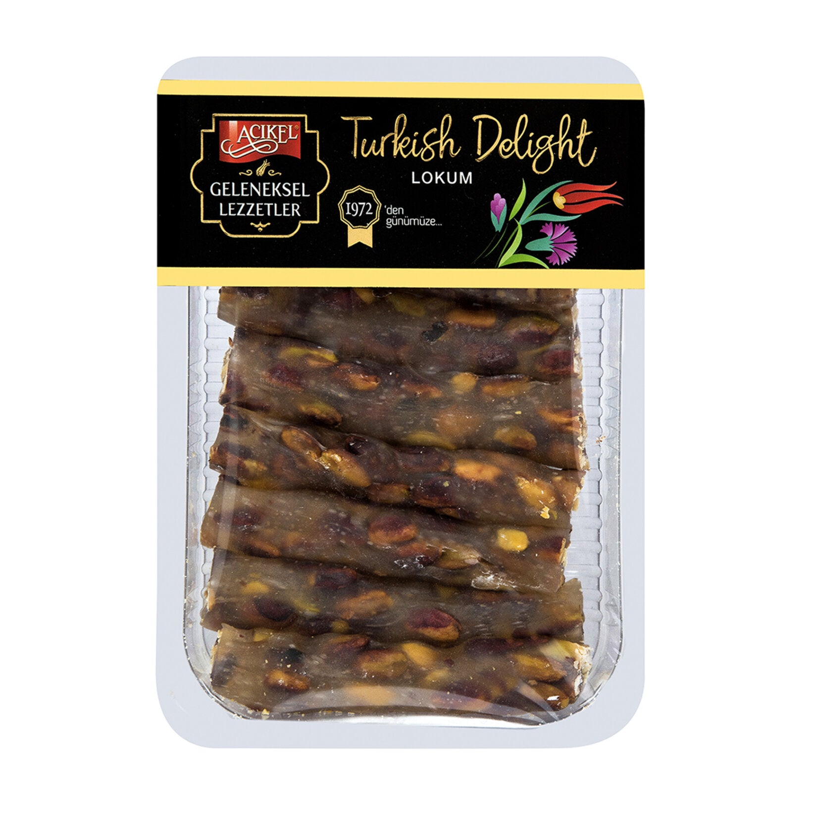 Açıkel Pistachio String Turkish Delight (Antep Fıstıklı Fitil Lokum) 300 G