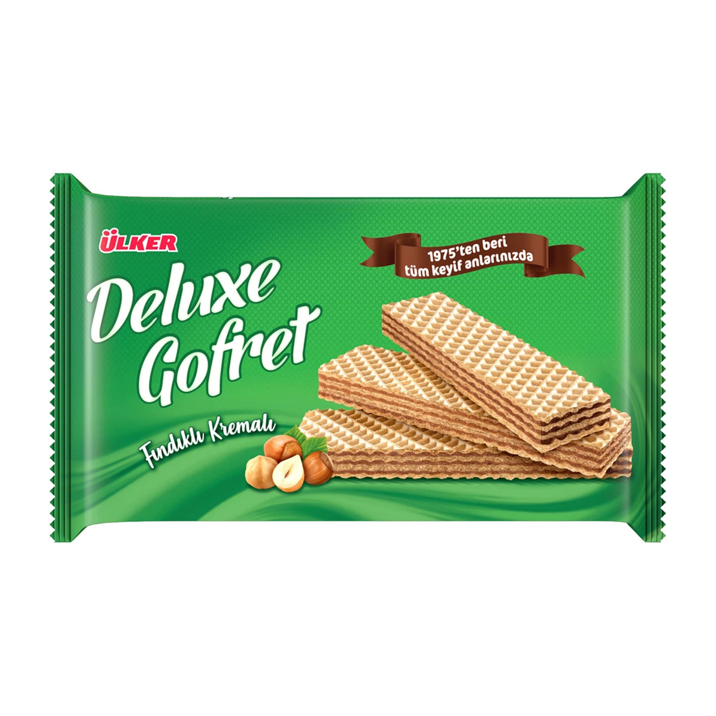 Ülker Deluxe Wafer with Hazelnut Cream (Gofret Fındık Kremalı) 220g