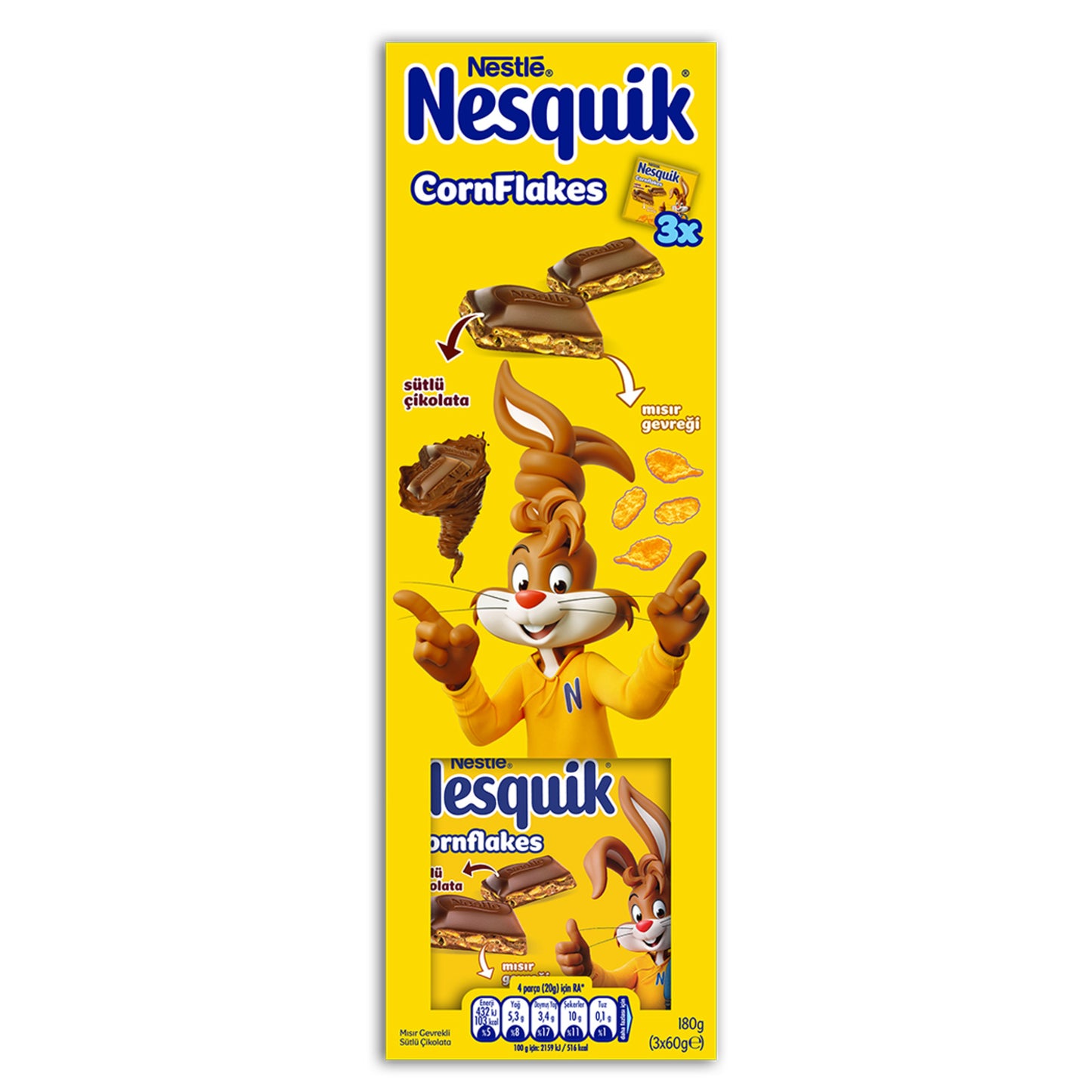 Nestle Nesquik Cornflakes 3 x 60 G