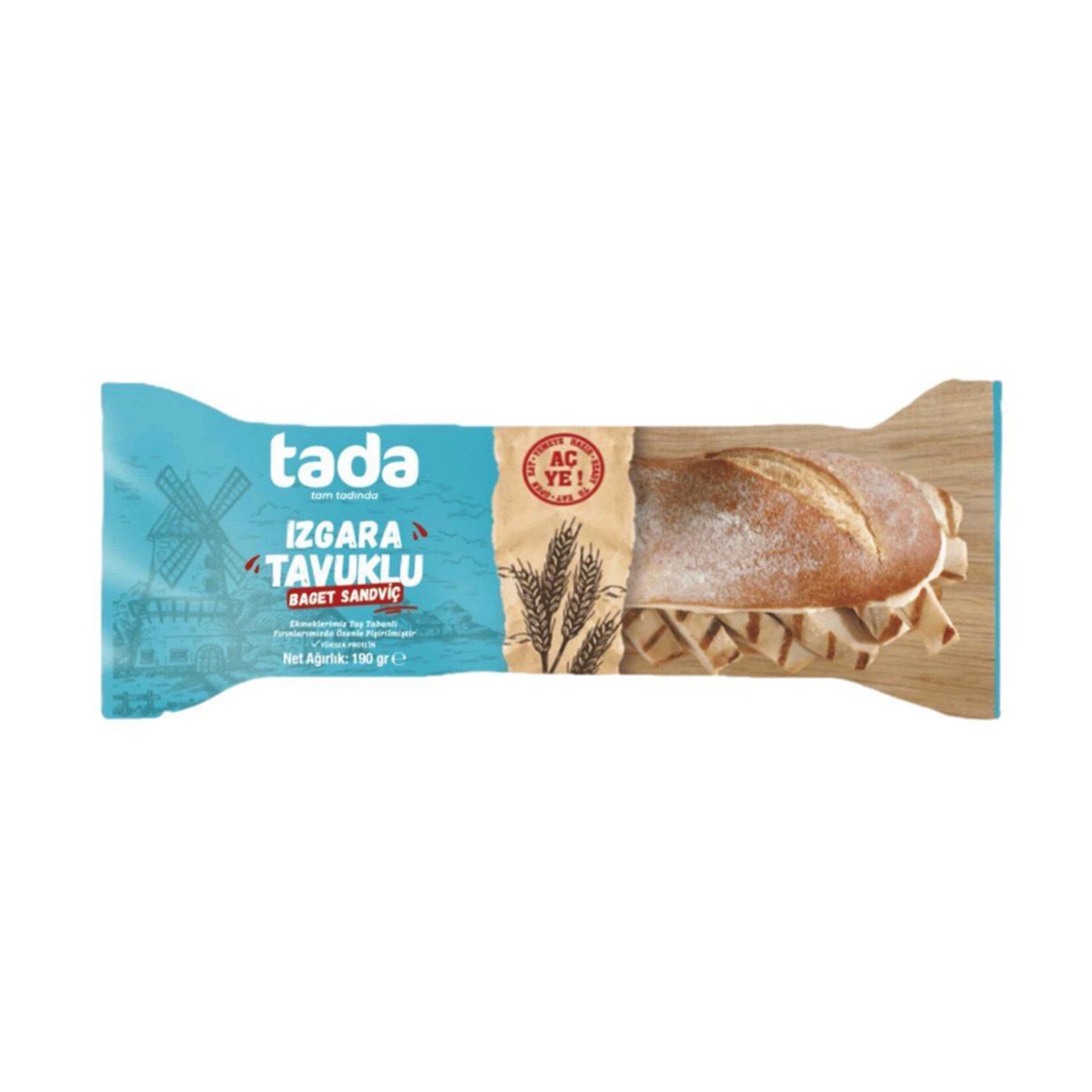 Tada Grilled Chicken Leg Sandwich (Izgara Tavuklu Baget Sandviç) 190g