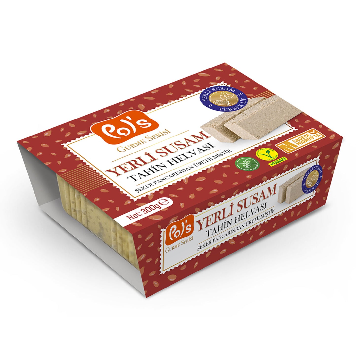 Pol’s Gurme Serisi Yerli Susam Sade Tahin Helvası 300 g