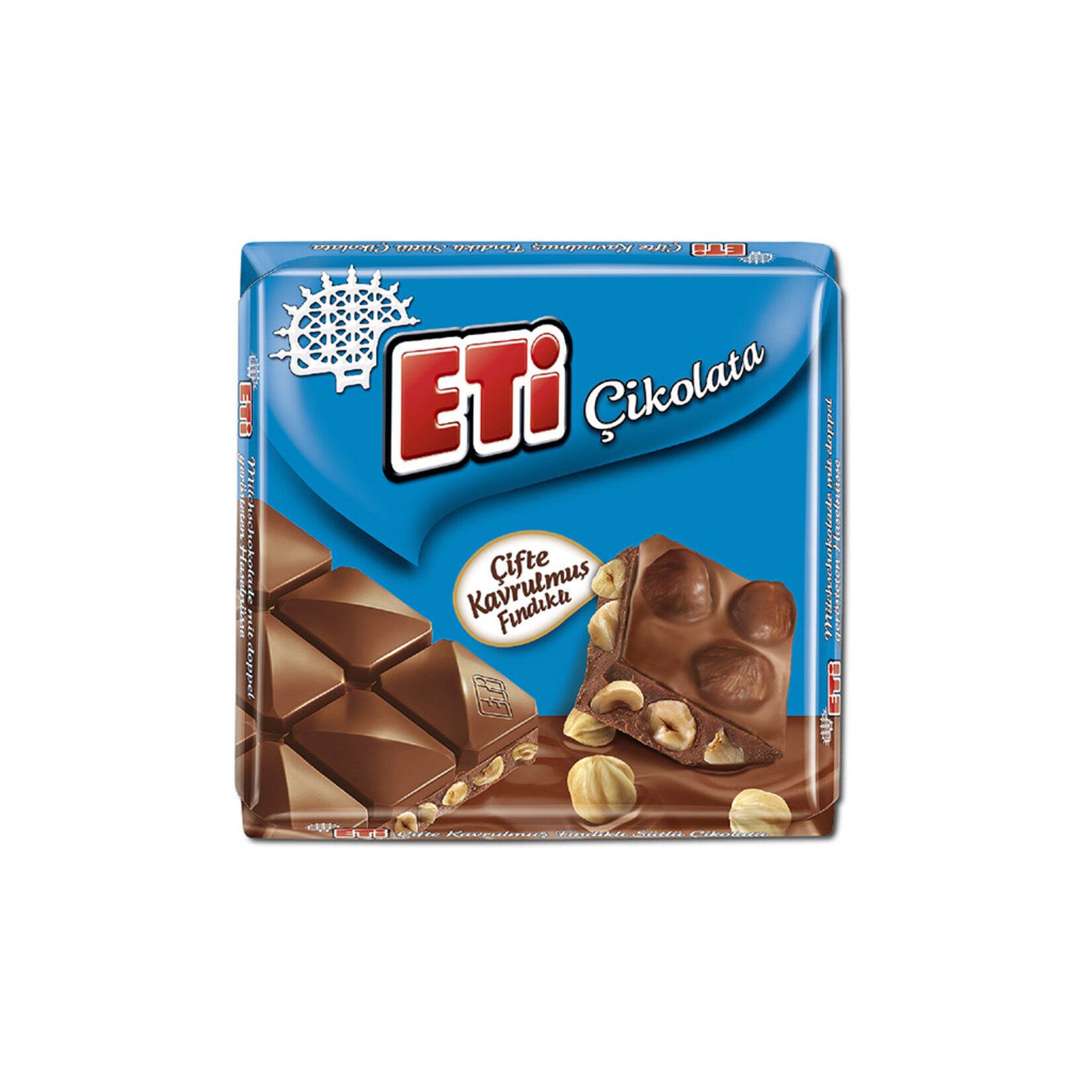 Eti Hazelnut Square Chocolate (Fındıklı Kare Çikolata) 60g