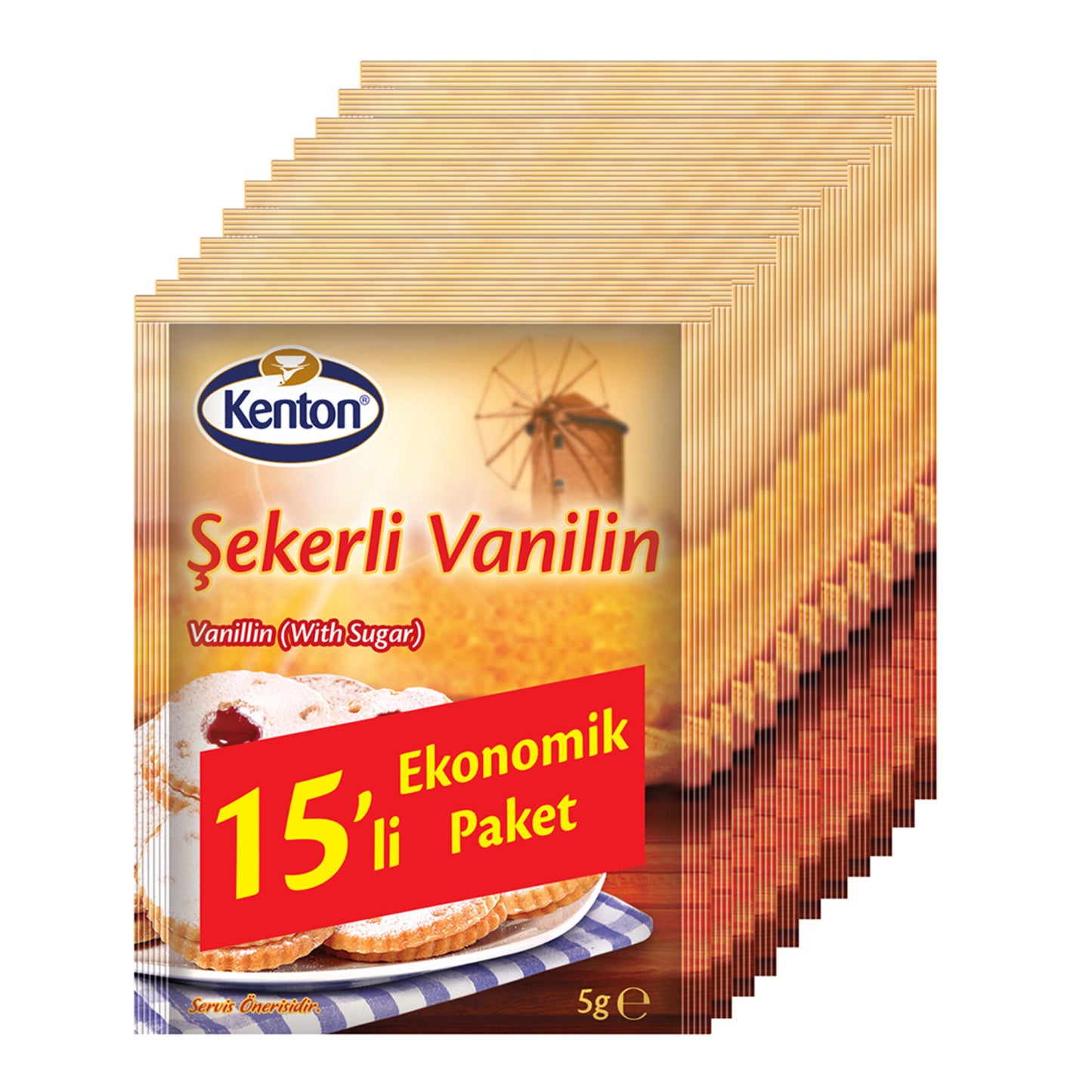 Kenton Sugared Vanilla (Şekerli Vanilin) 10+5 Pack 75g