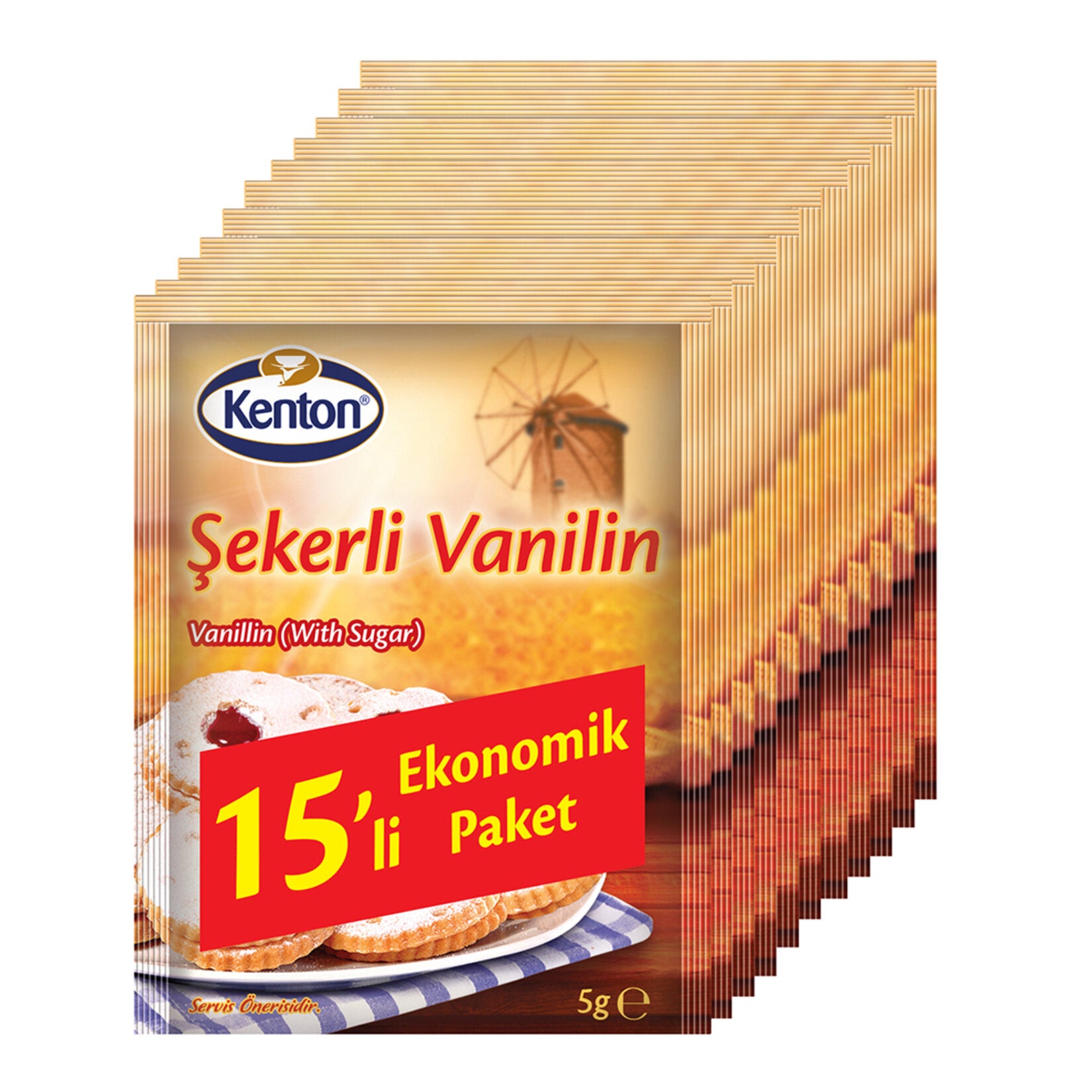 Kenton Sugared Vanilla (Şekerli Vanilin) 10+5 Pack 75g