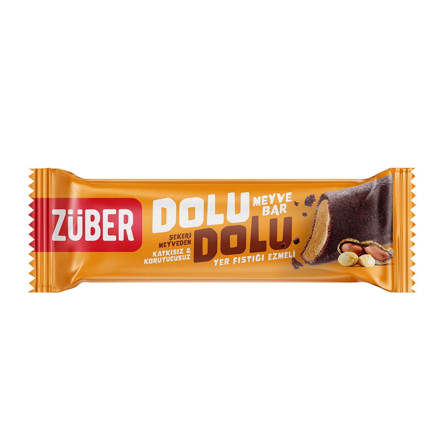 Züber Filled Fruit Bar with Peanut Butter (Yer Fıstığı Ezmeli) 30 G