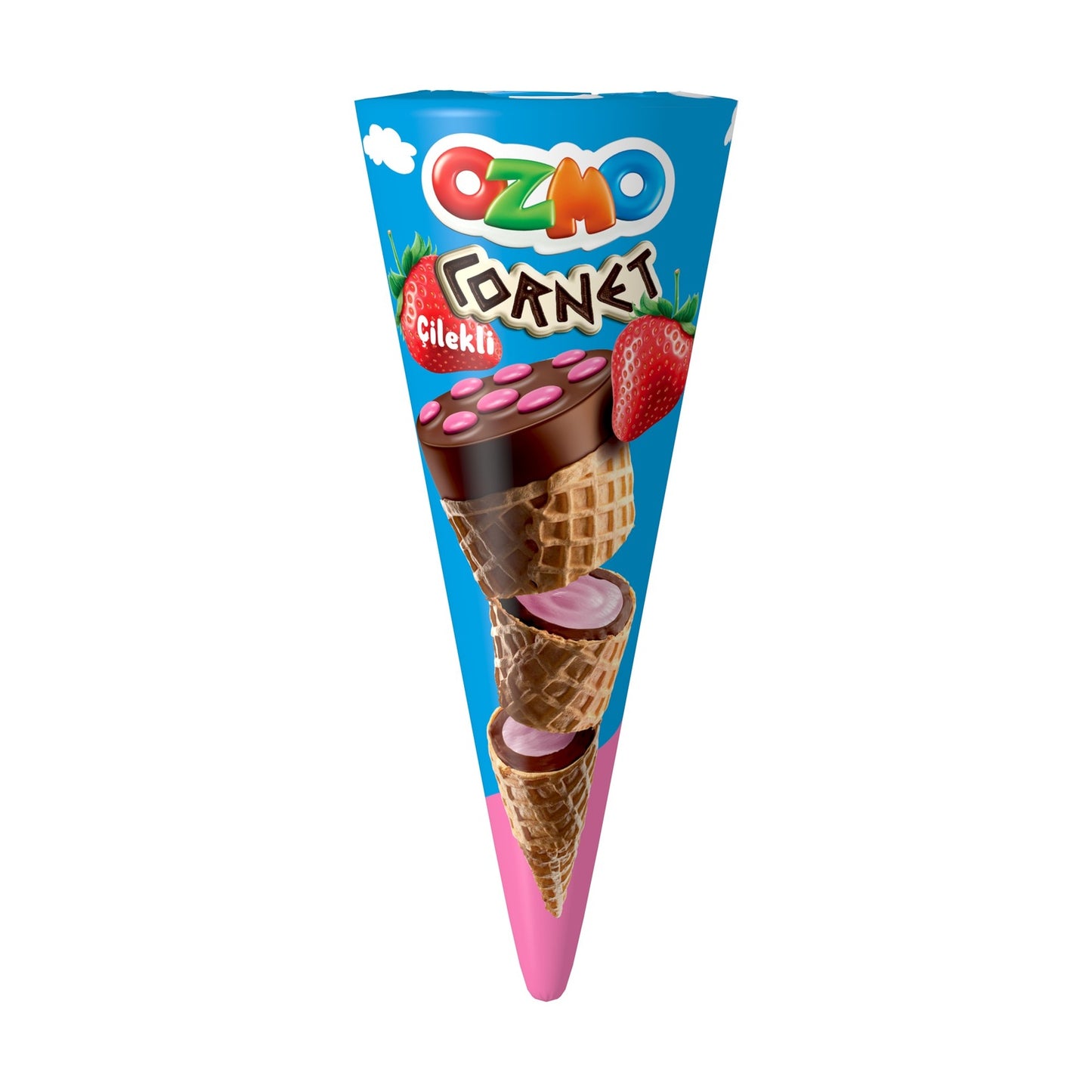 Ozmo Strawberry Wafer (Çilekli Gofret) 25 G