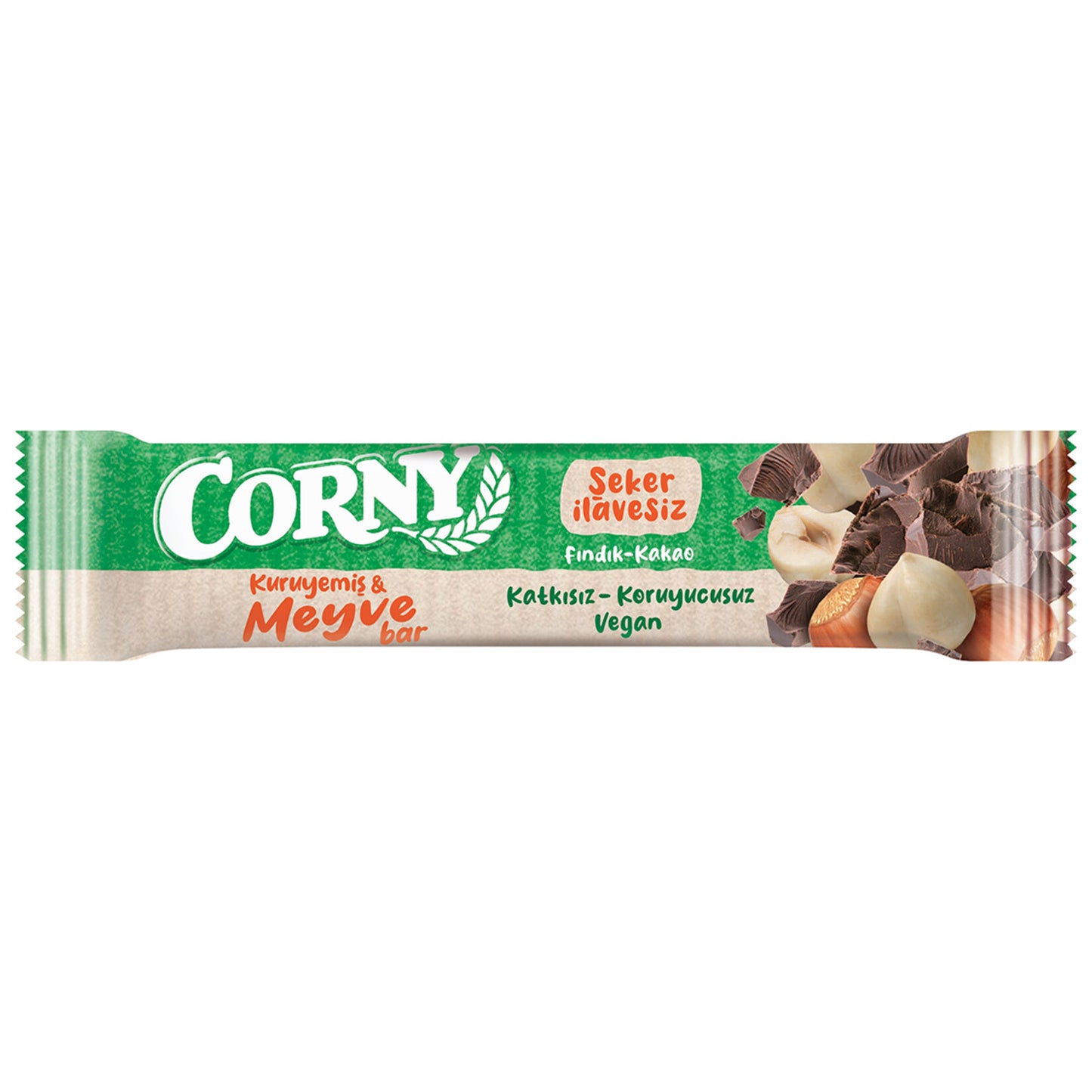 Corny Nut Fruit Bar Hazelnut Cocoa (Kuruyemiş Meyve Bar Fındık Kakao) 35g