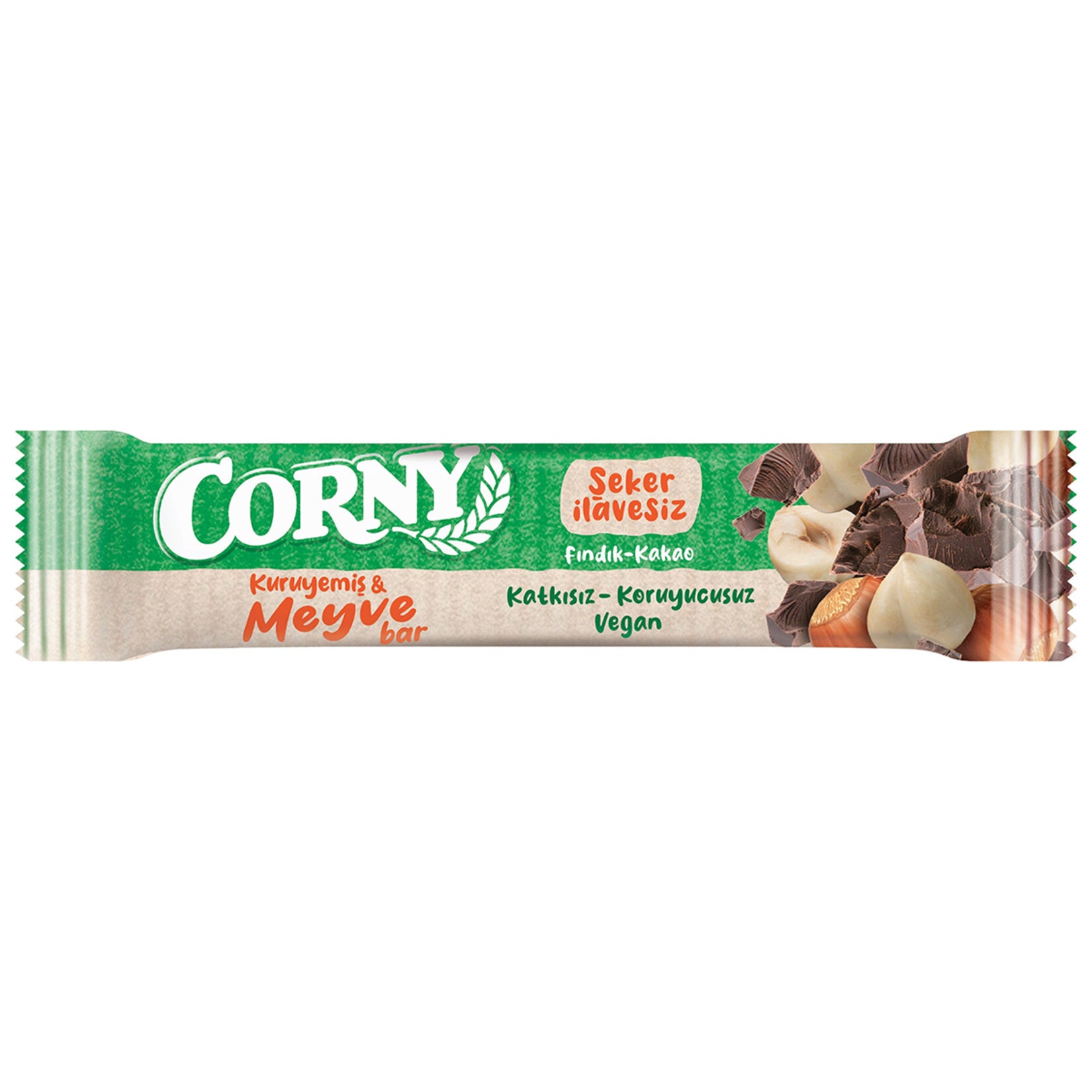 Corny Nut Fruit Bar Hazelnut Cocoa (Kuruyemiş Meyve Bar Fındık Kakao) 35g