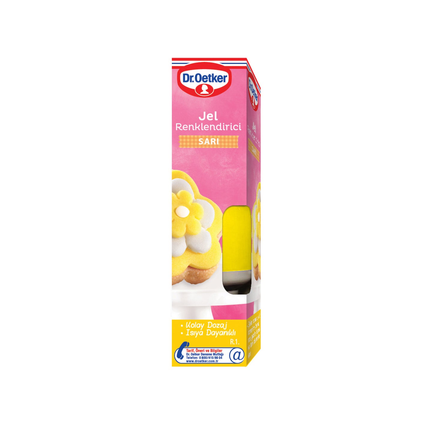 Dr.Oetker Gel Food Color Yellow (Jel Renklendirici Sarı) 10 G