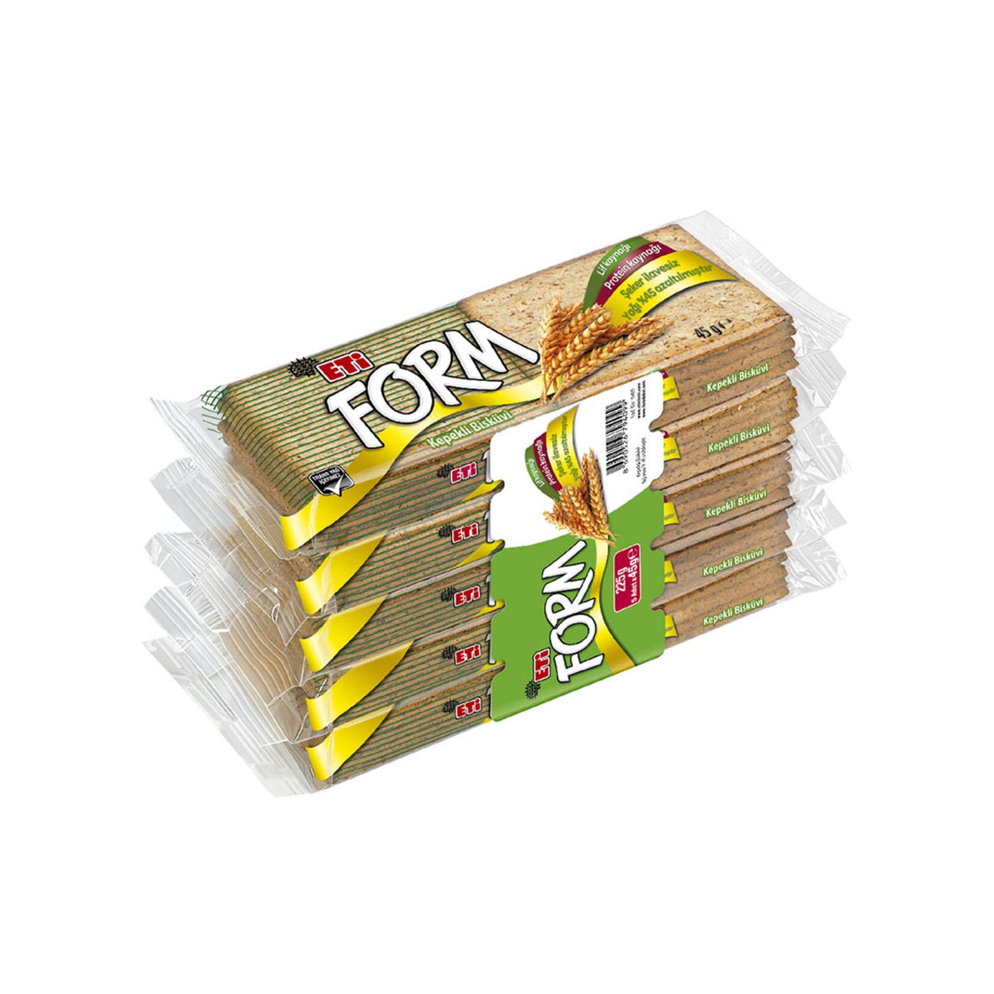 Eti Form Kepekli Bisküvi 5 x 45 G